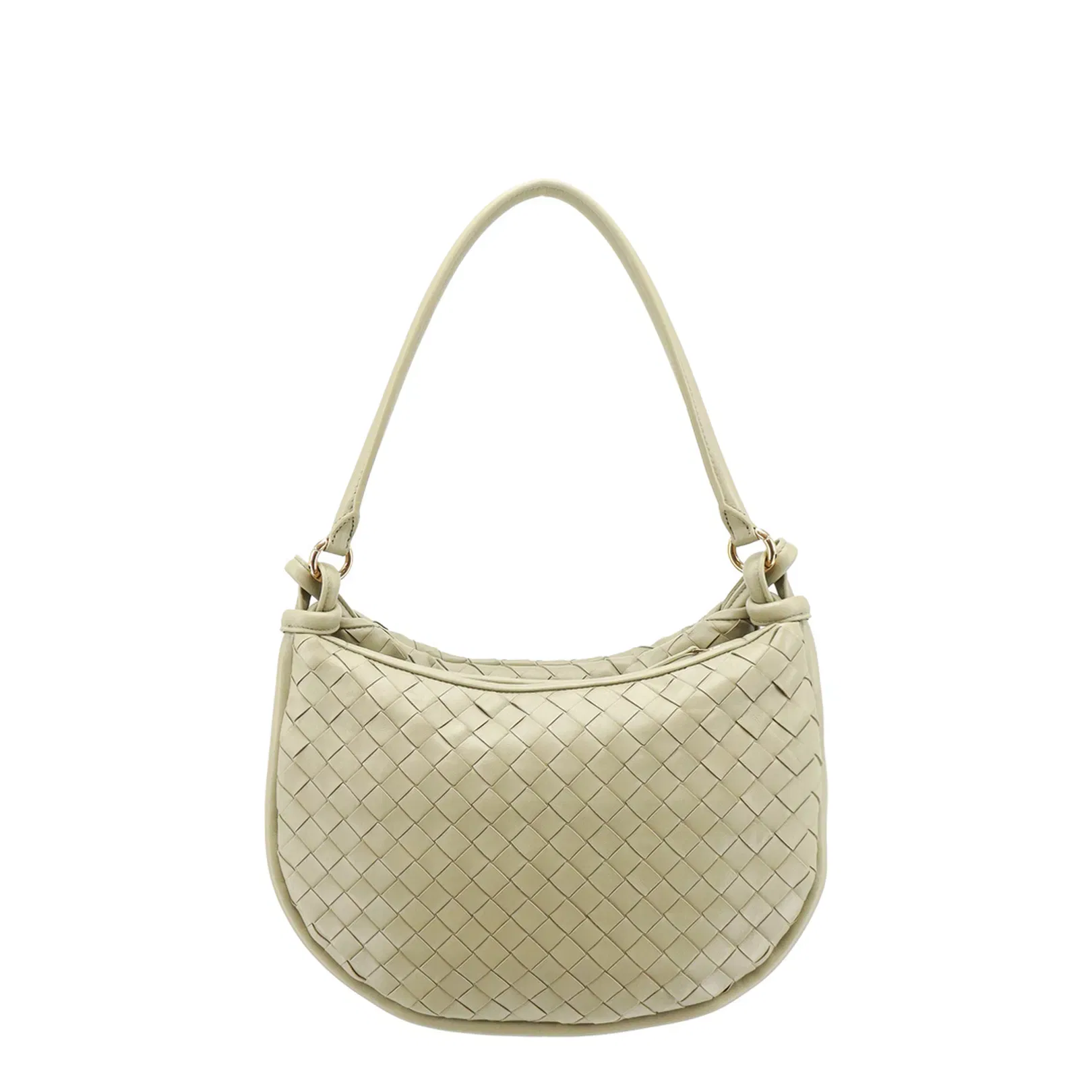 Gemeli Medium Leather Shoulder Bags - Green
