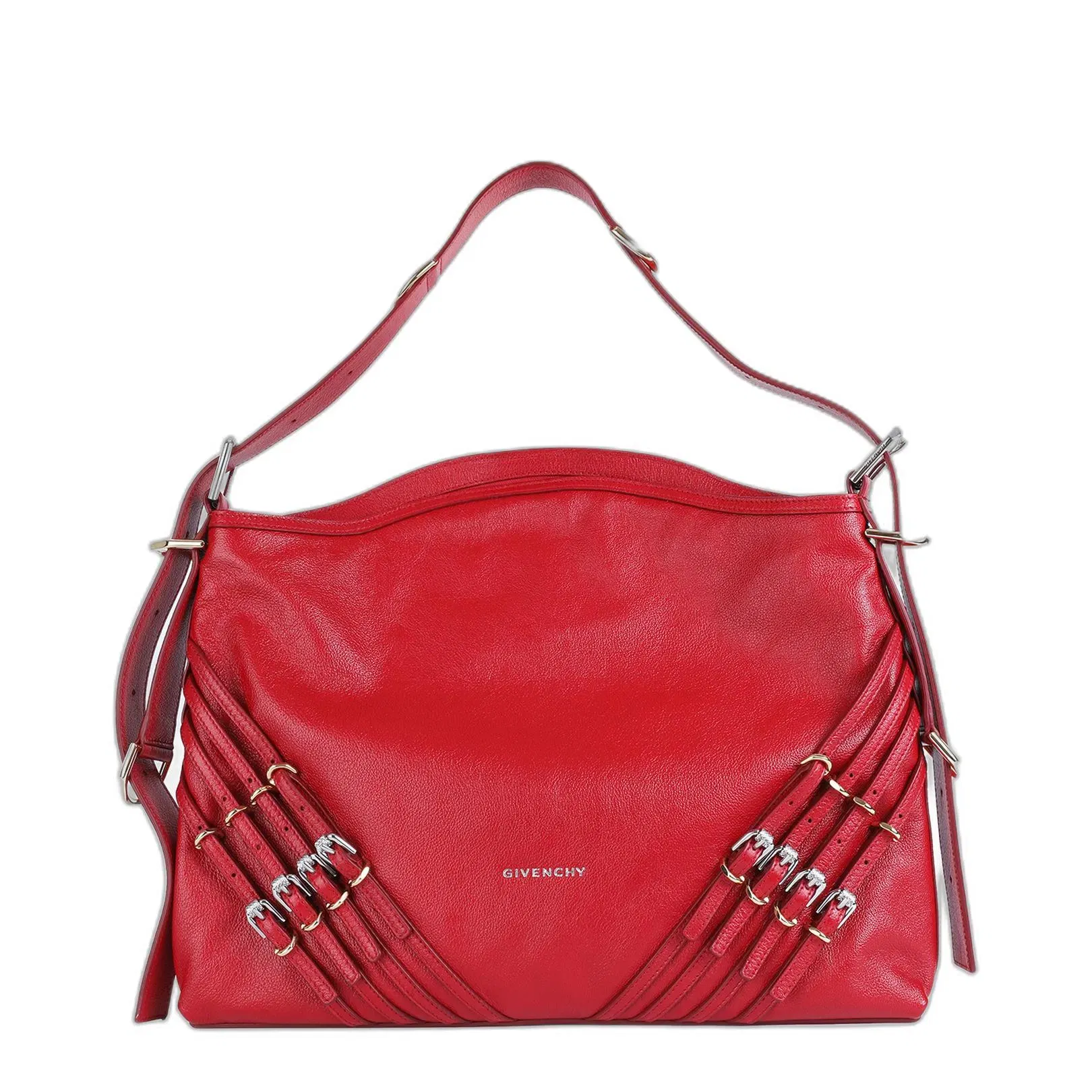 Voyou Medium Bag In Leather With Multi Buckles