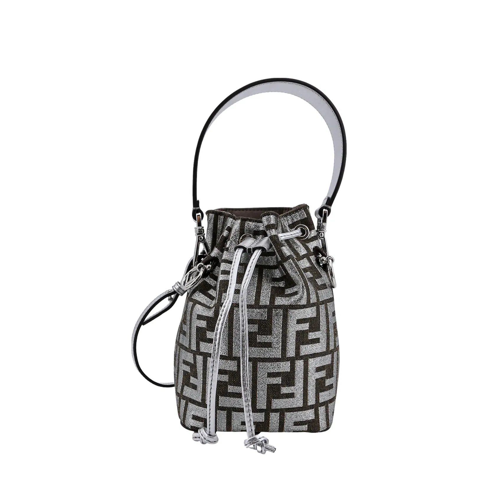 Mon Tresor Black FF Fabric Mini Bag