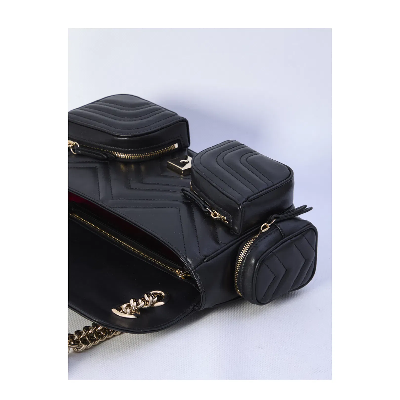Go Small Leather Shoulder Bag - Black