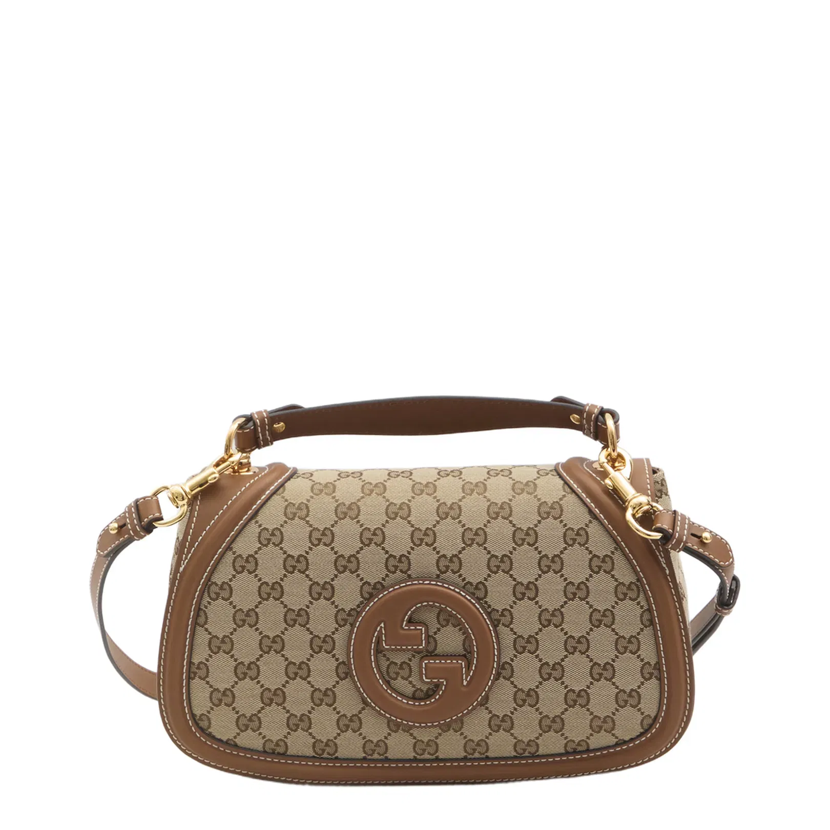 Blondie Large Canvas Top Handle Bag - Brown