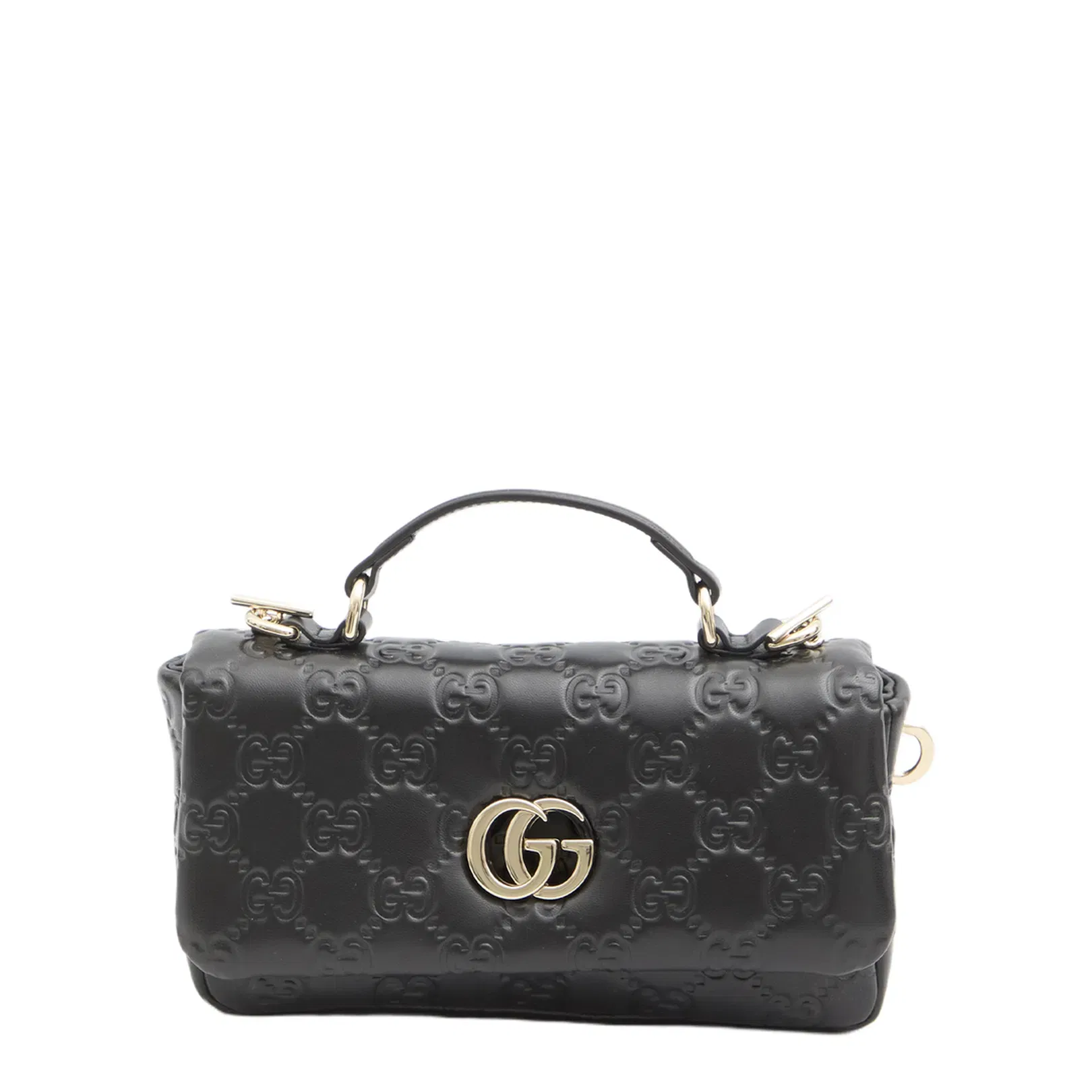 GG Milano Small Exotic Leathers Top Handle Bag - Black