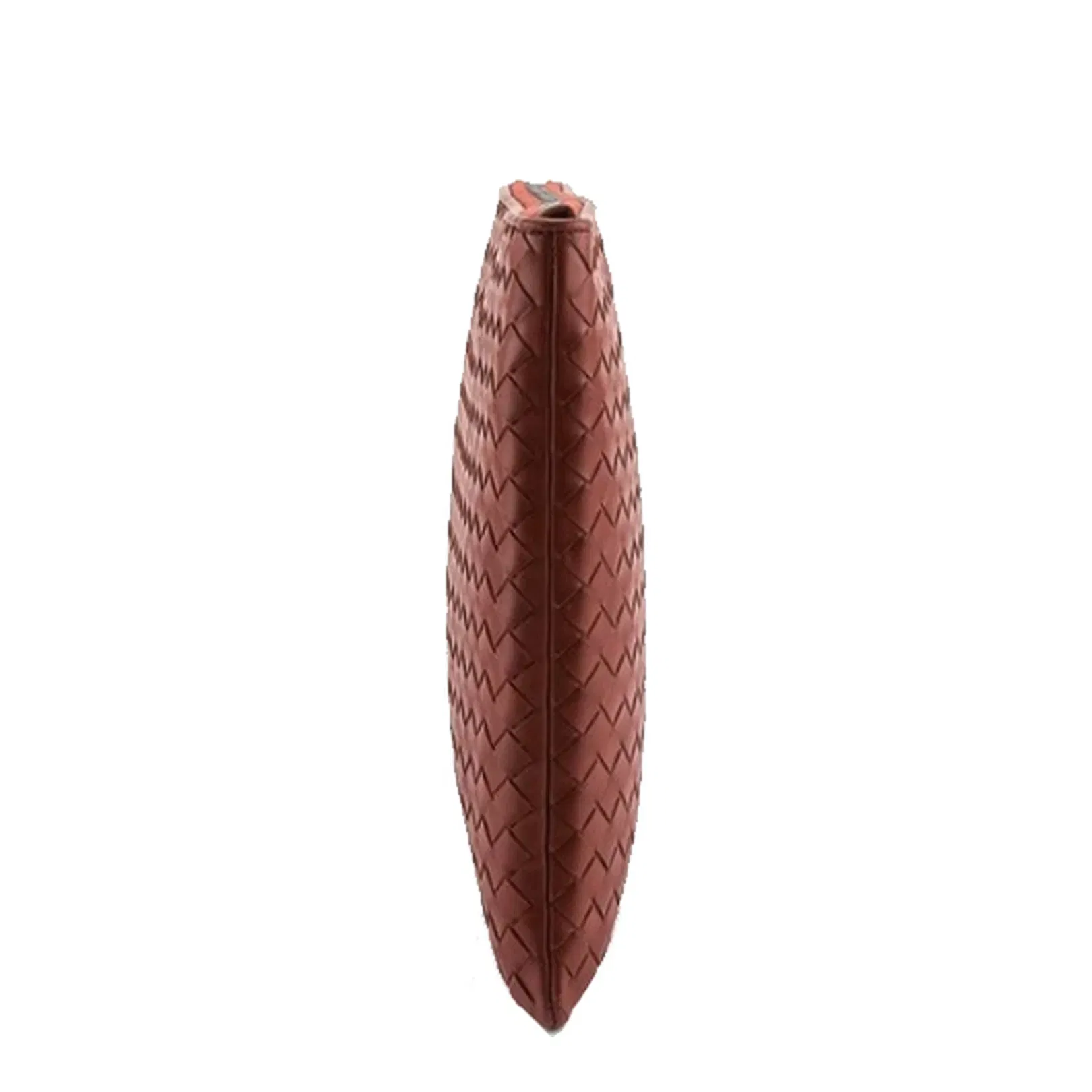 Intrecciato Leather Clutch Bags - Burgundy