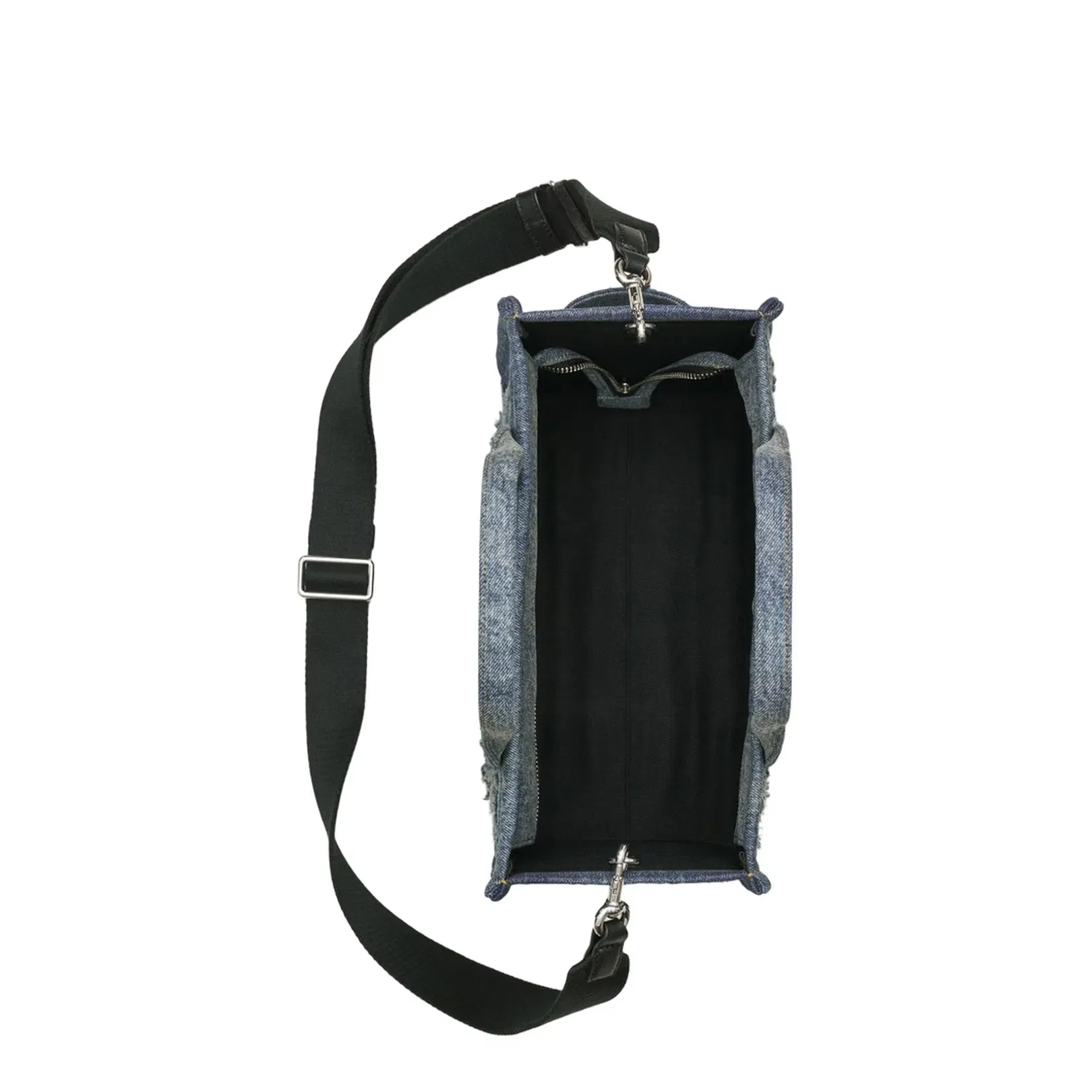 Denim Medium Rip And Repair Tote Bag