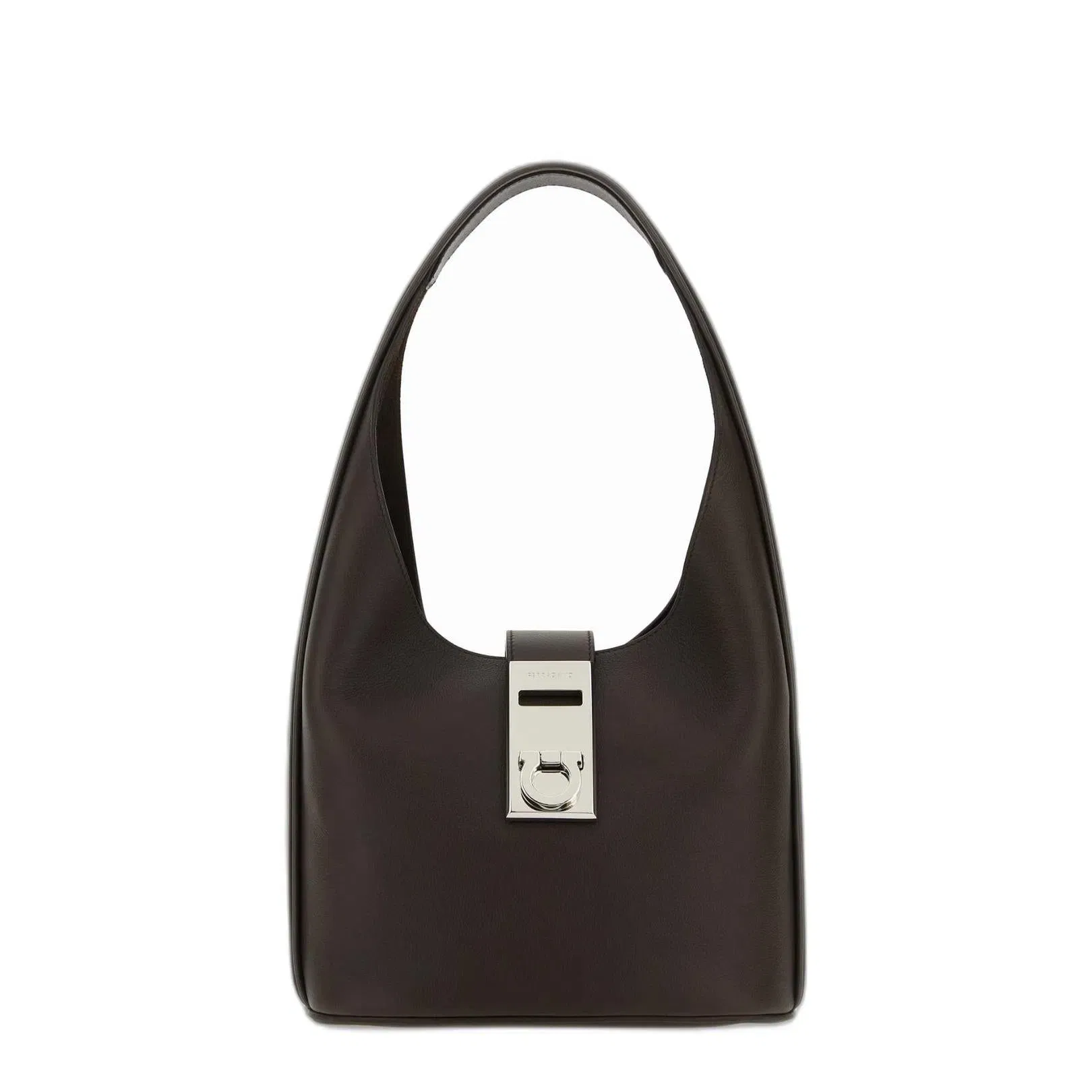 Logo Engraved Shoulder Bag