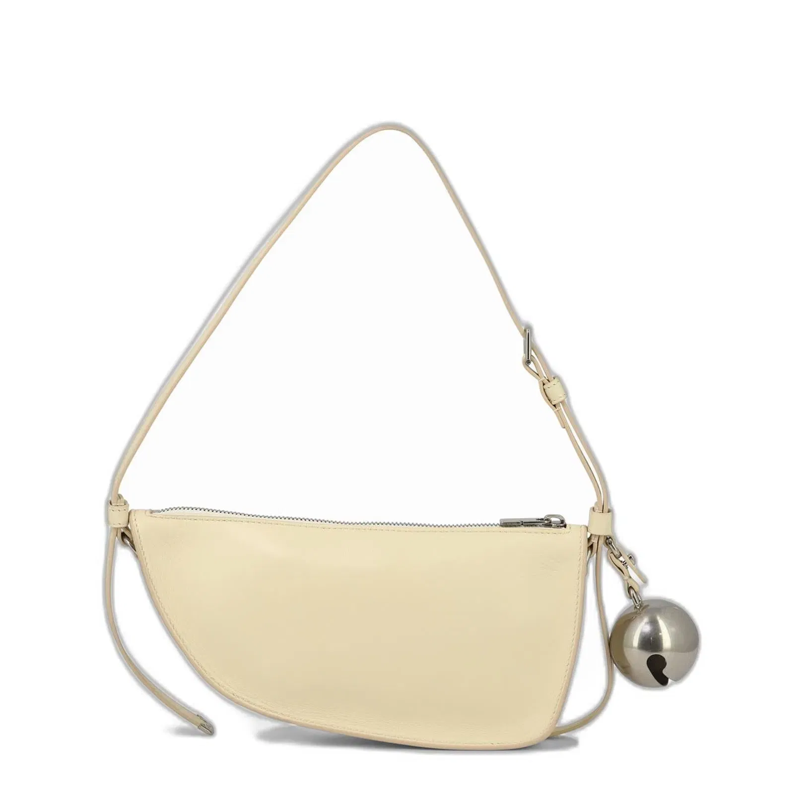 Bell-detailed Zipped Shoulder Bag