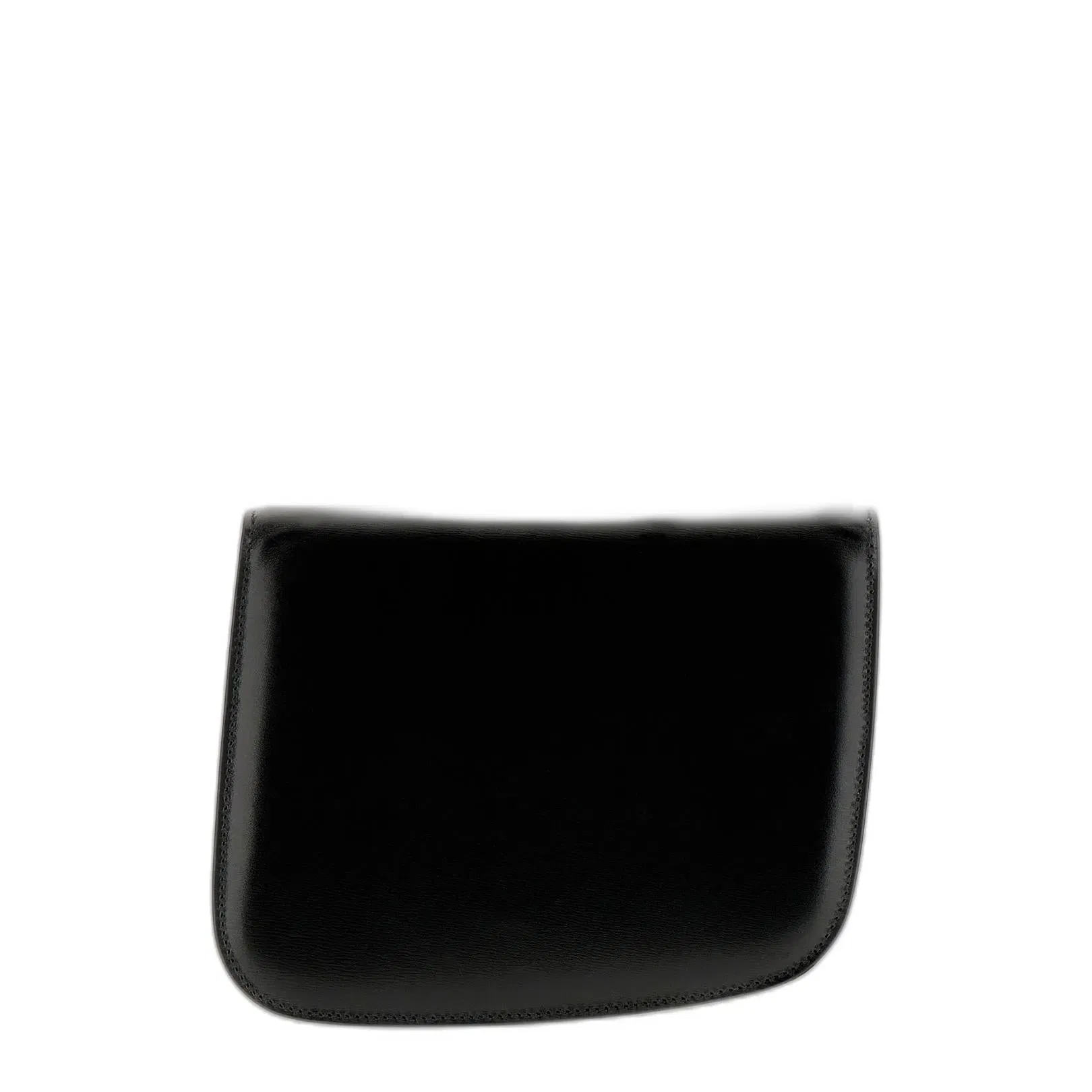 Ferragamo Black Leather Small Fiamma Crossbody Bag