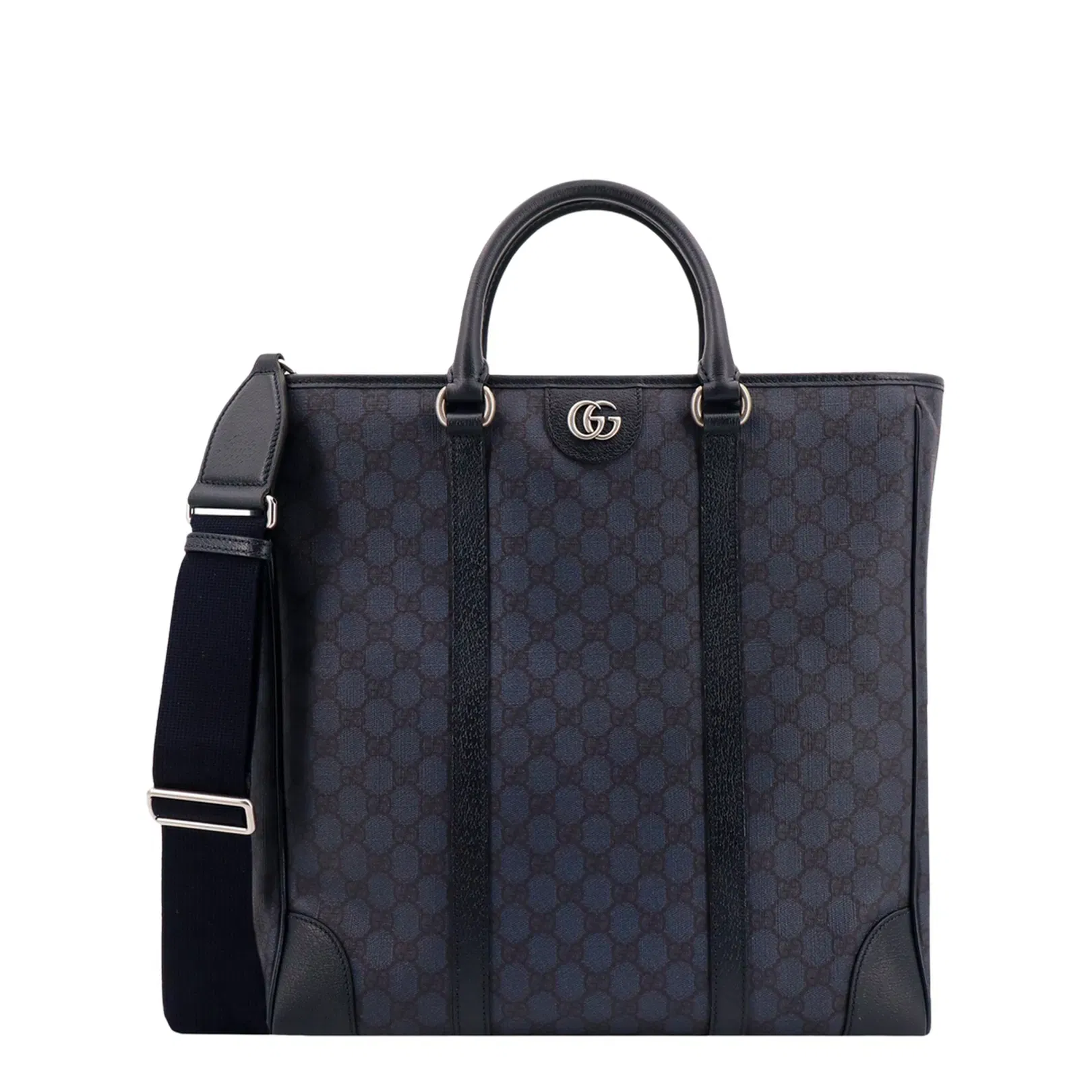 GG Black Large Canvas Tote Bag - Navy Blue