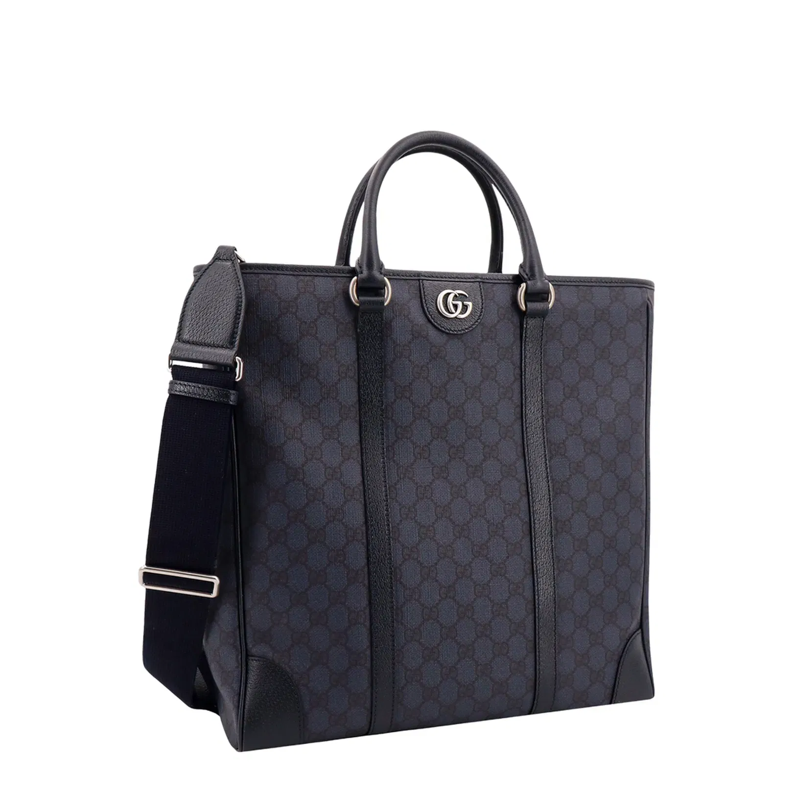 GG Black Large Canvas Tote Bag - Navy Blue