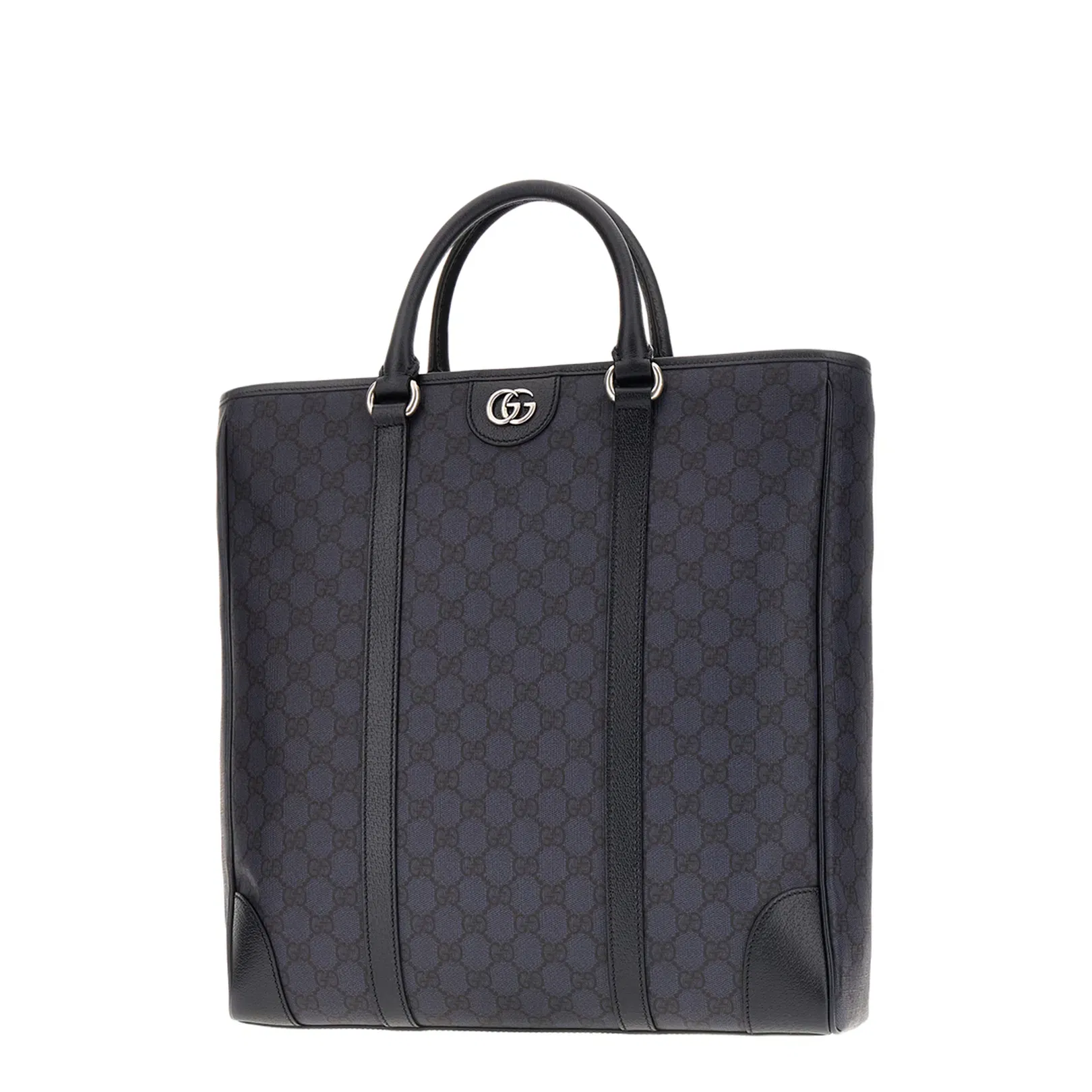 GG Black Large Canvas Tote Bag - Navy Blue