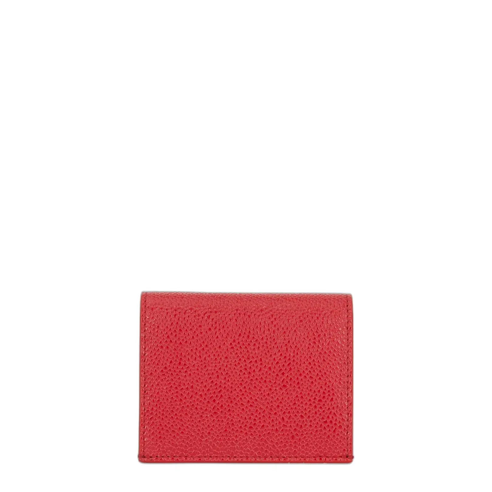 Pebble Grain Leather Anchor Double Card Holder
