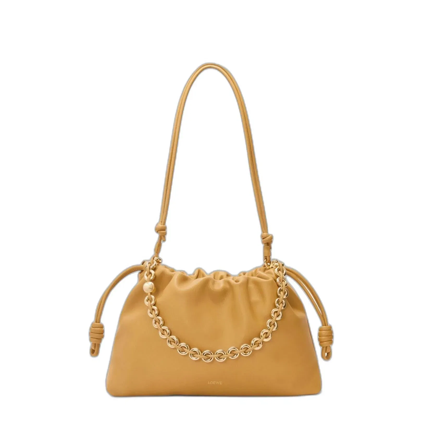Flamenco Purse Large Leather Shoulder Bags - Yellow