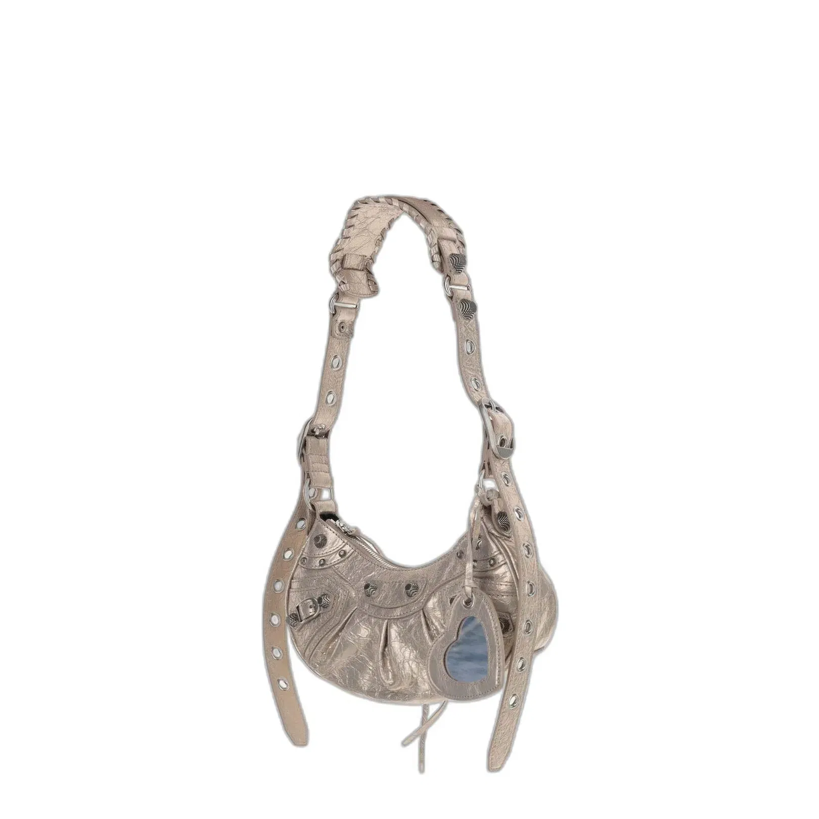Le Cagole Xs Metallic Shoulder Bag
