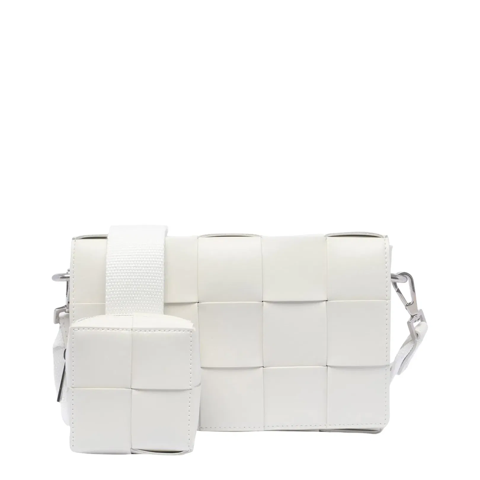 Cassette Classic Canvas Crossbody Bags - White