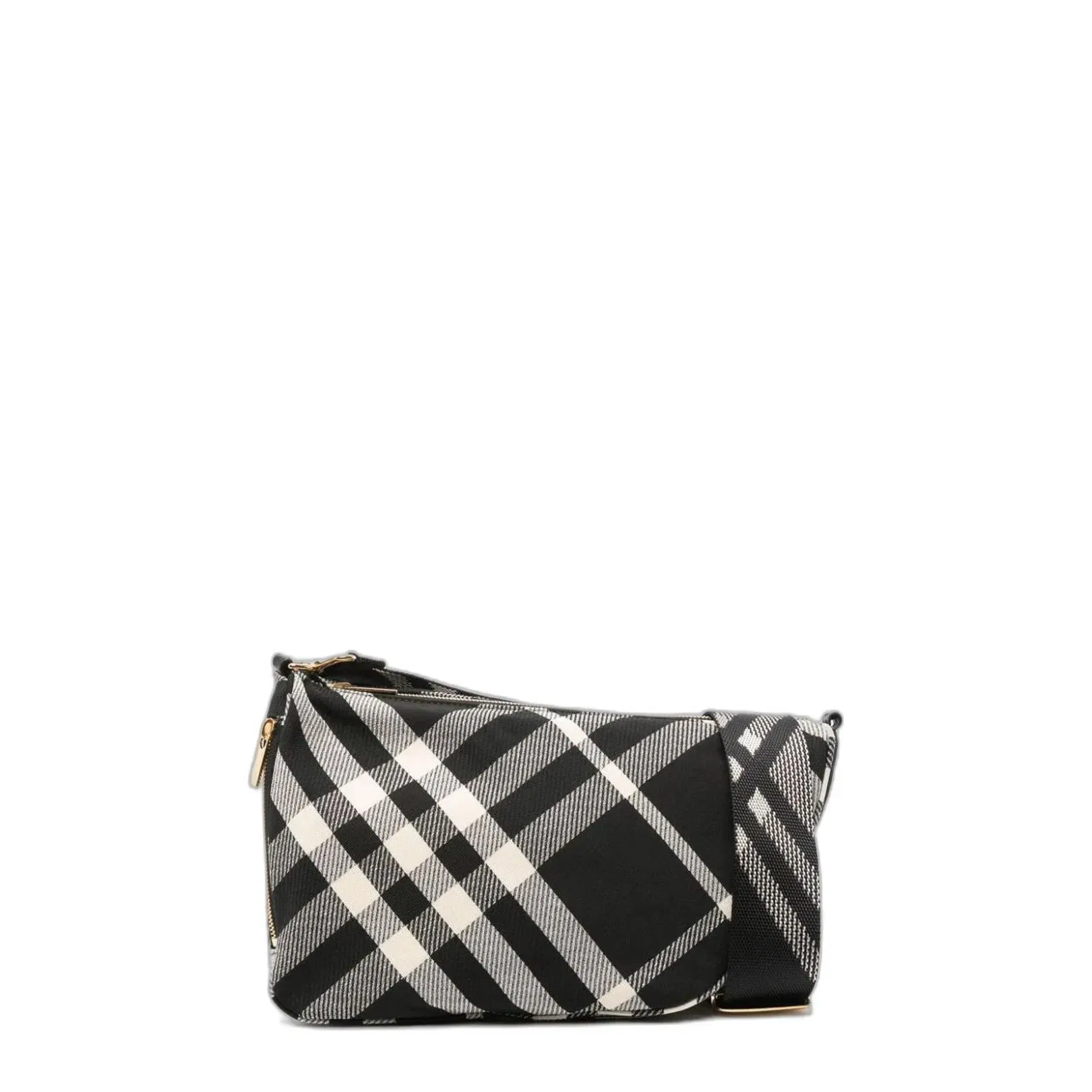 Shield Check Printed Shoulder Bag