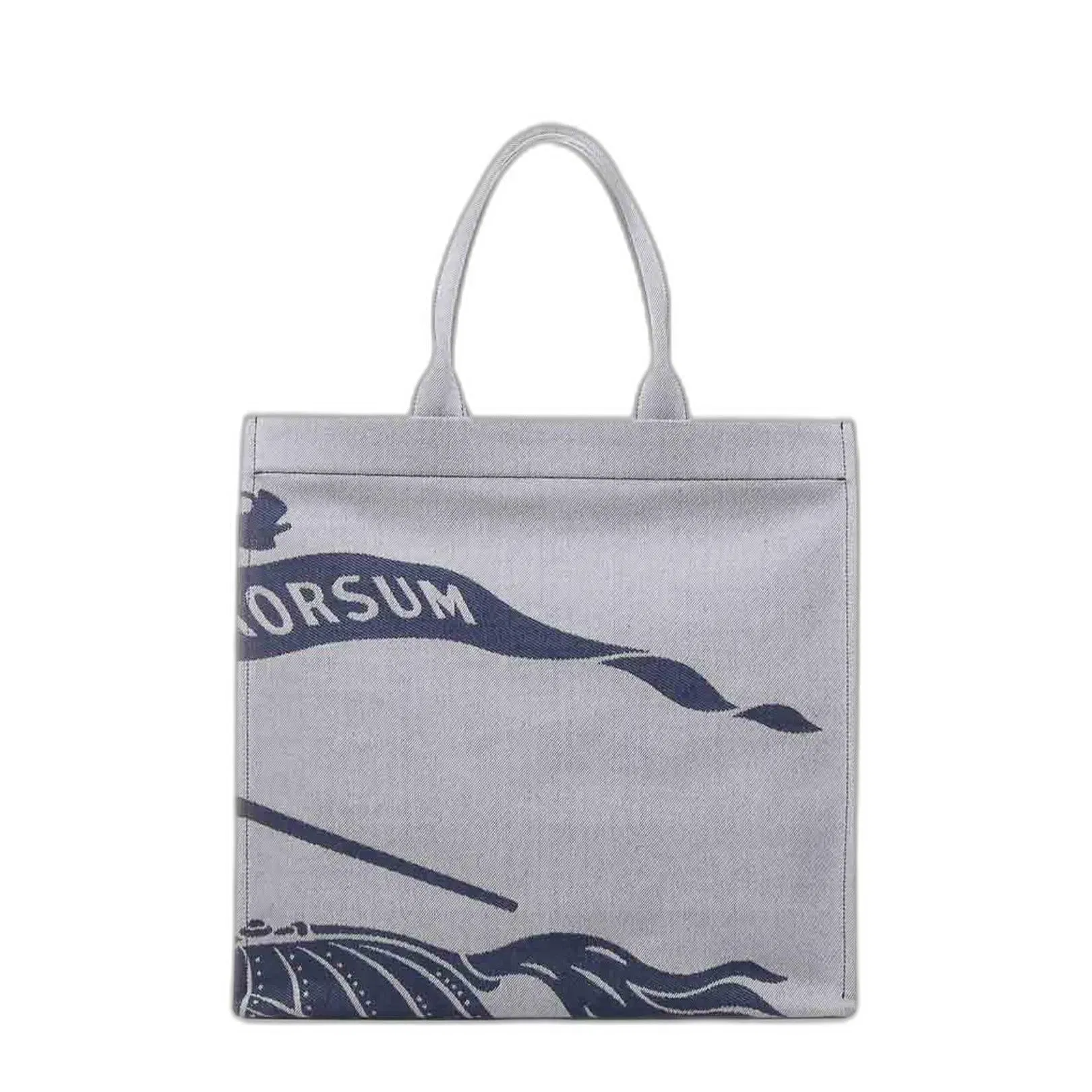 Equestrian Knight Motif Top Handle Bag