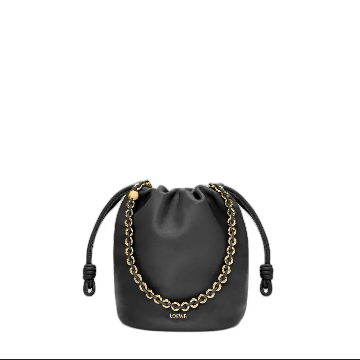 Flamenco Purse Nappa Lambskin Bucket Bags - Black