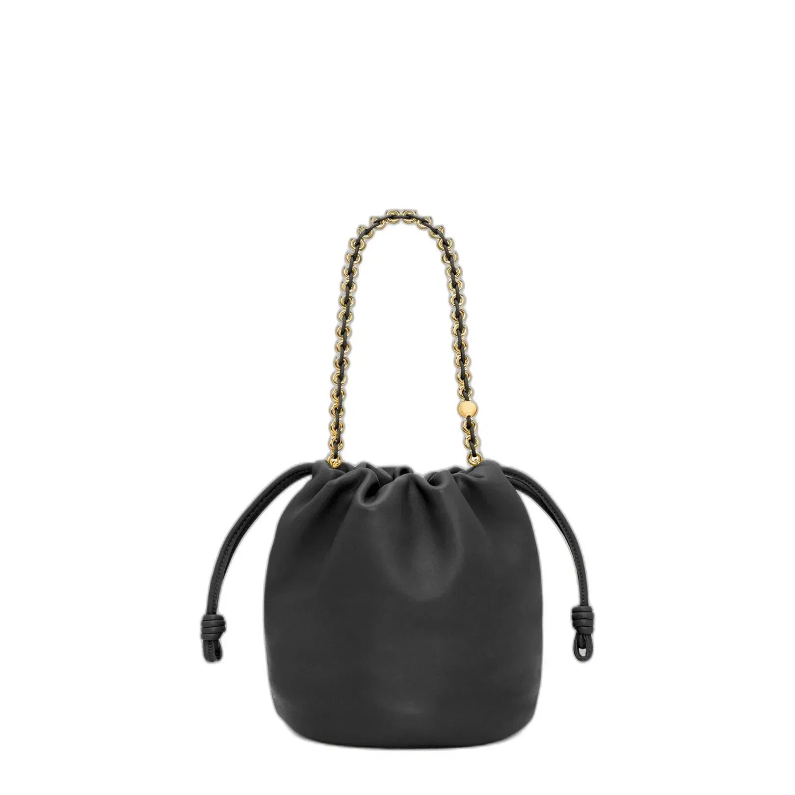 Flamenco Purse Nappa Lambskin Bucket Bags - Black