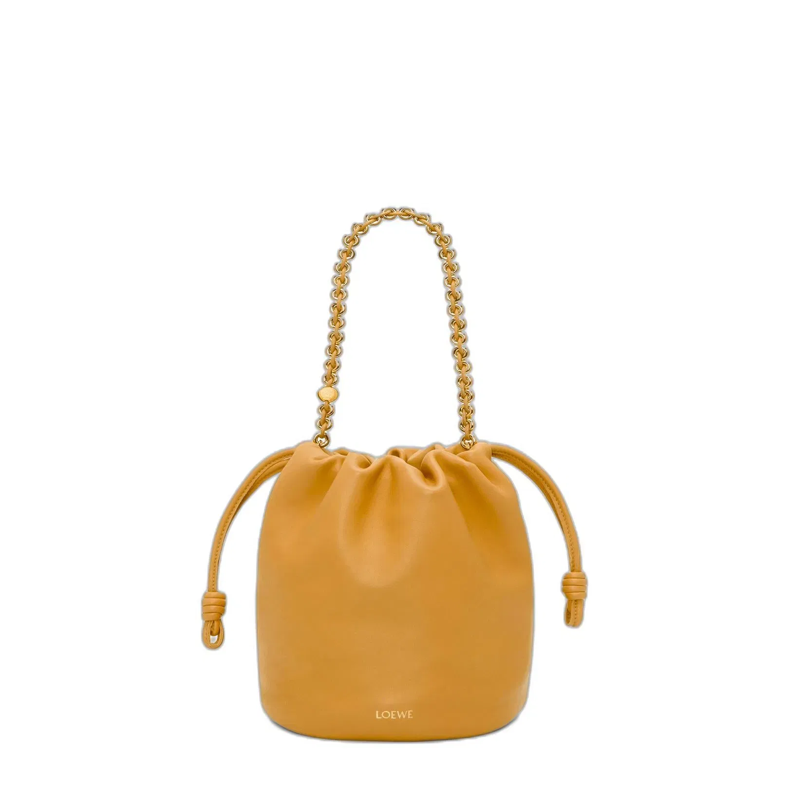 Flamenco Purse Nappa Lambskin Bucket Bags - Yellow