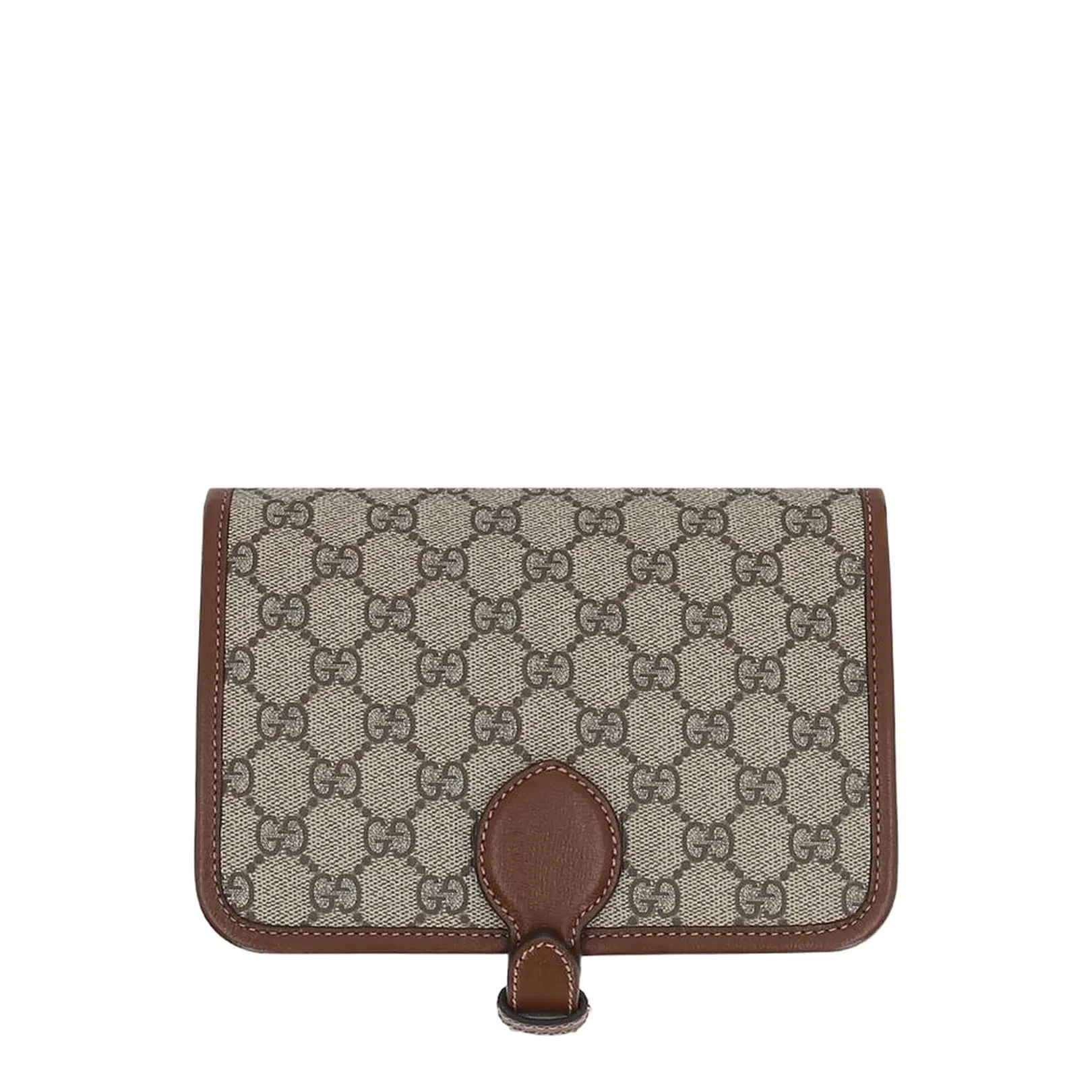 Horsebit 1955 Leather Card Case Wallet - Brown