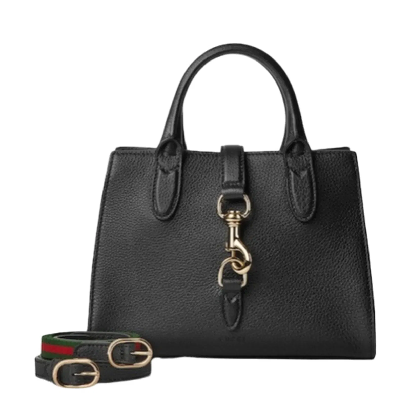 Small tote bag with hook closure