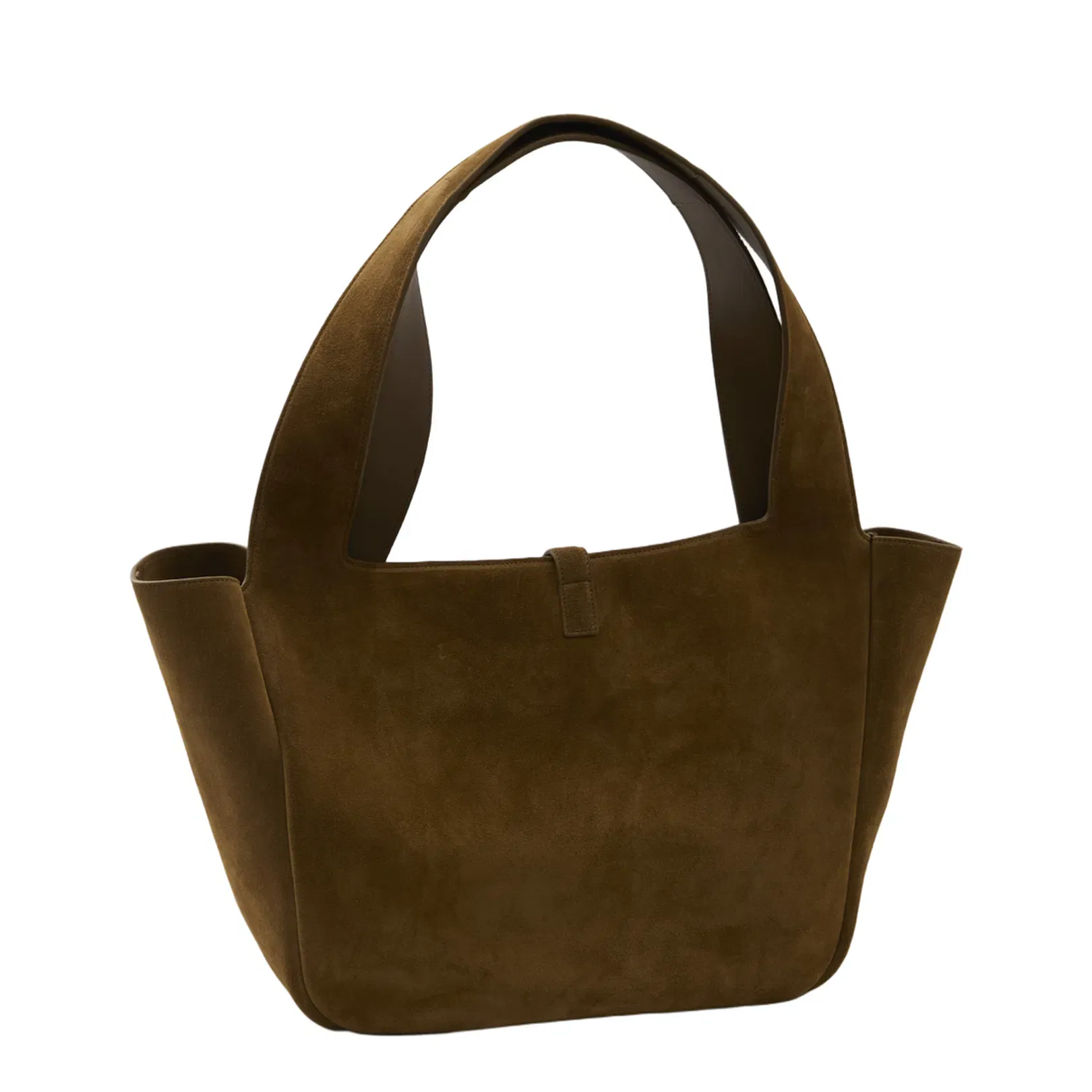 Biscuit Suede Leather Le 5 A 7 Bea Shopping Bag
