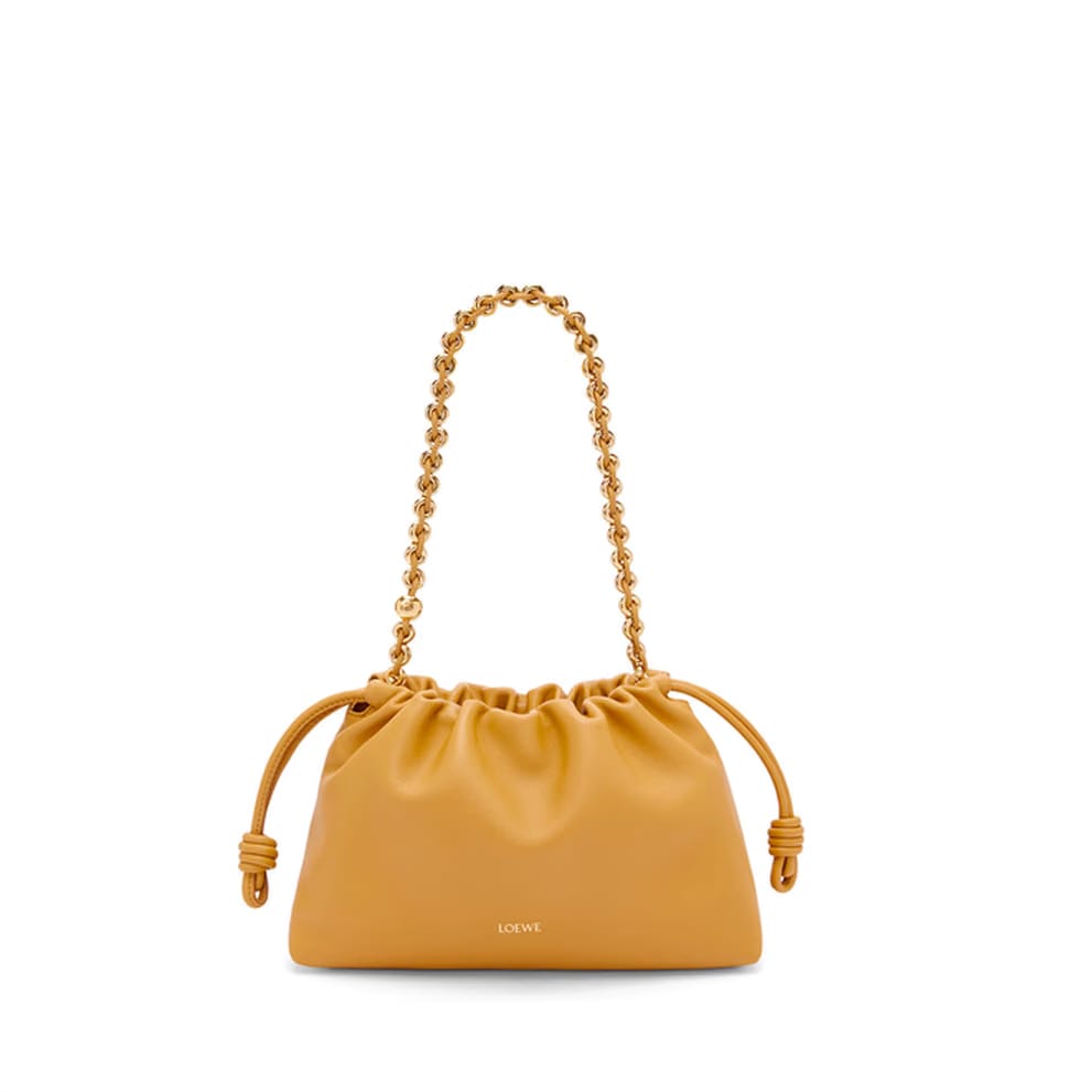 Flamenco Purse Medium Leather Shoulder Bags - Sahara