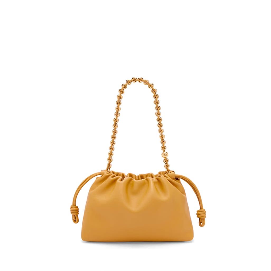 Flamenco Purse Medium Leather Shoulder Bags - Sahara
