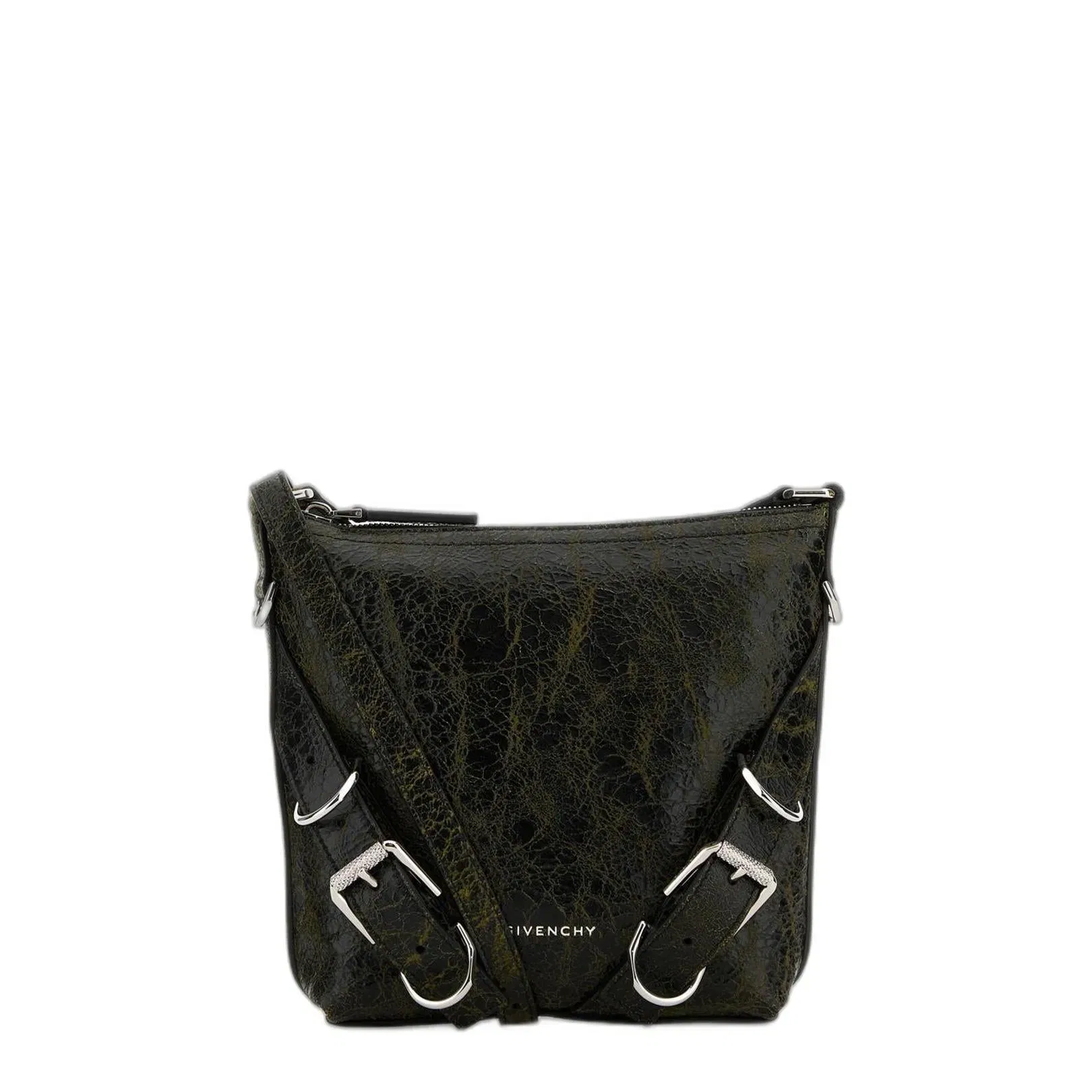 Two-tone Leather Voyou Crossbody Bag