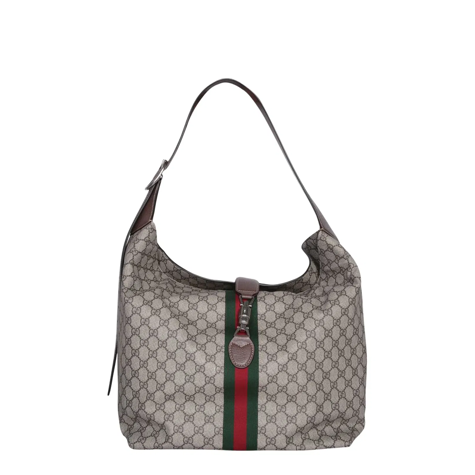 Jackie 1961 Medium Canvas Shoulder Bags - Beige