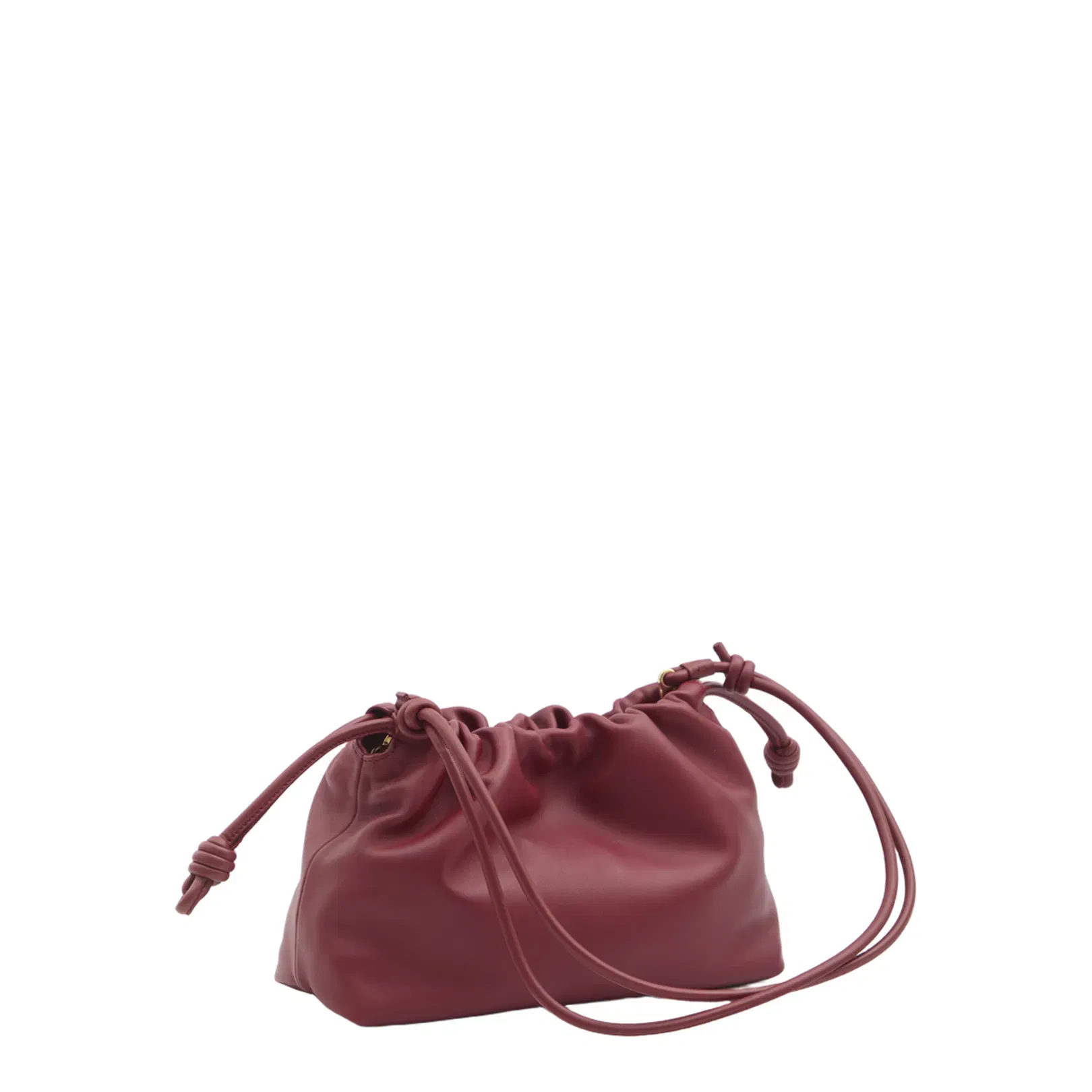 Flamenco Medium Leather Clutch Bag - Red