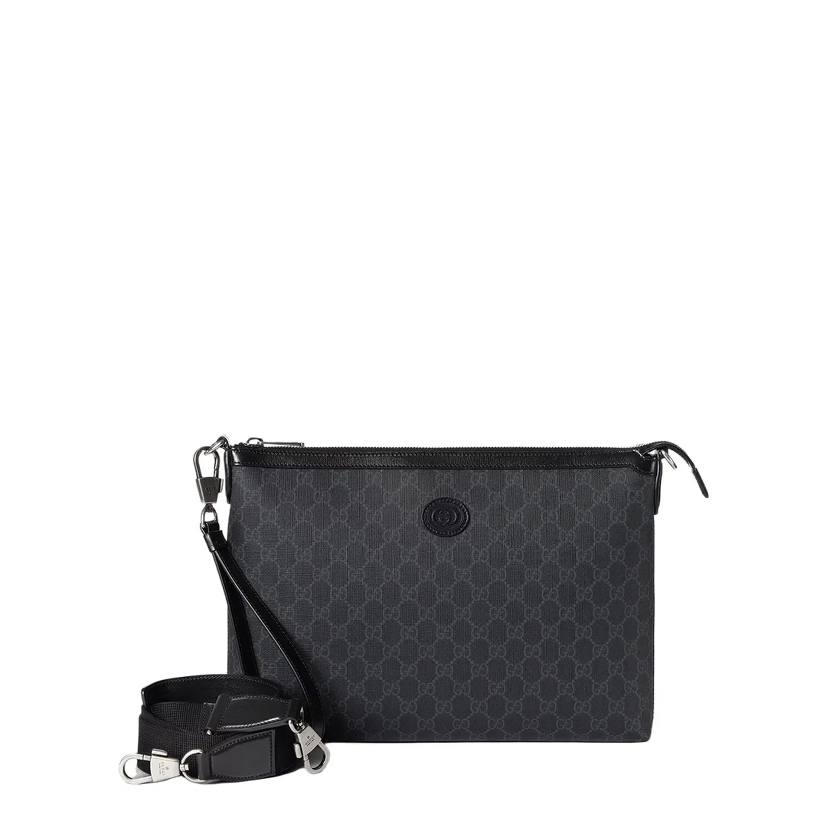 Ophidia Small Leather Pouch - Black