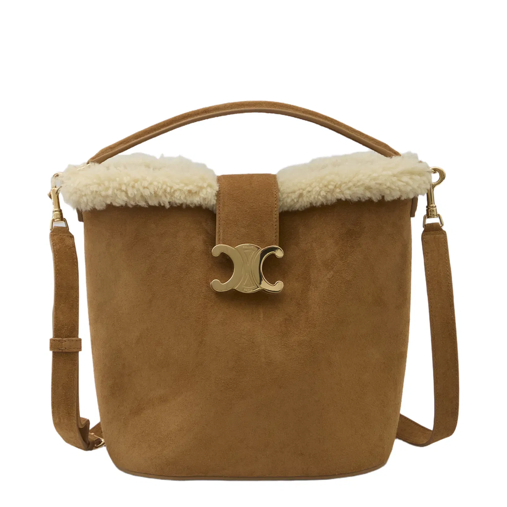 Louise Bucket Bag in Light Brown