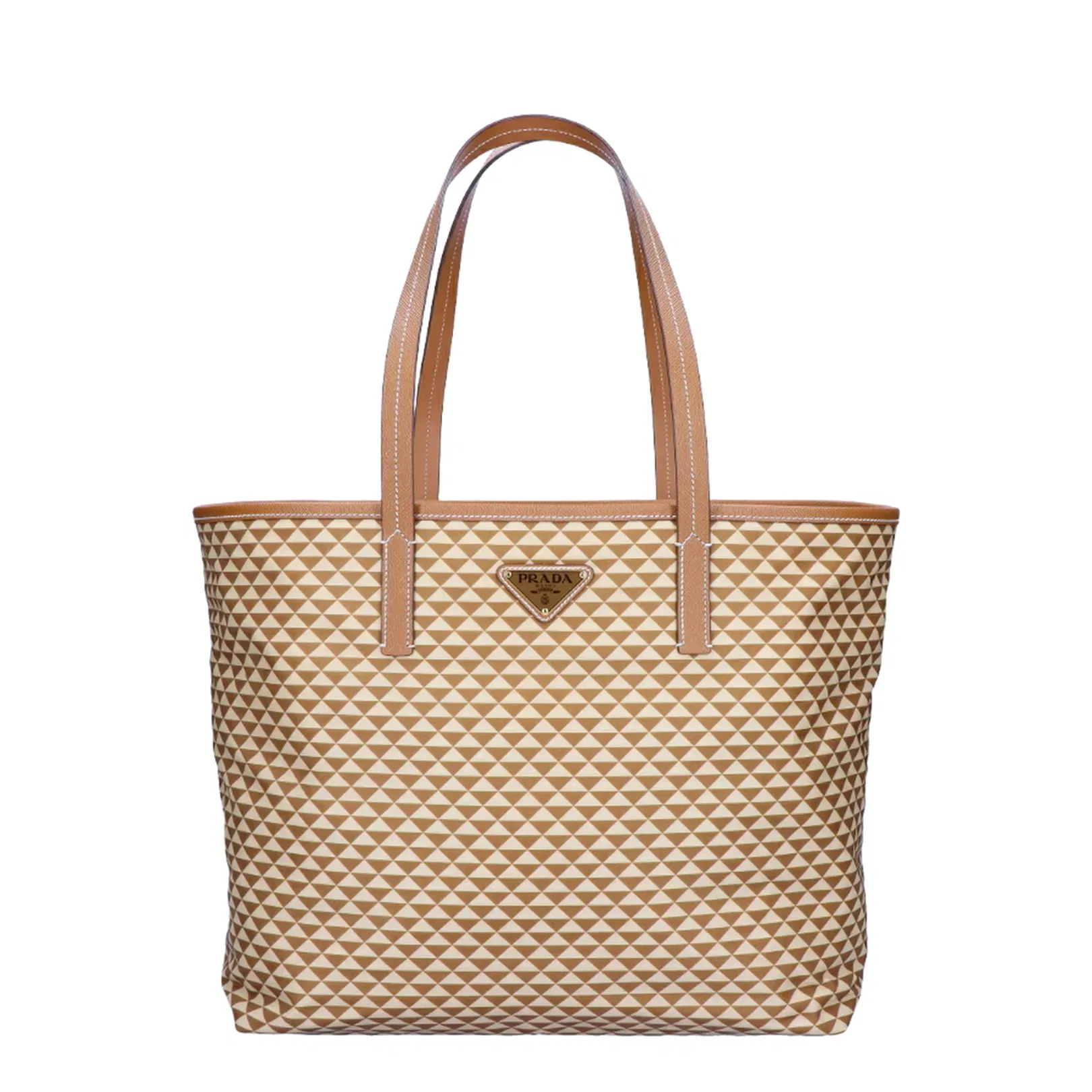 Leather Logo Shopper