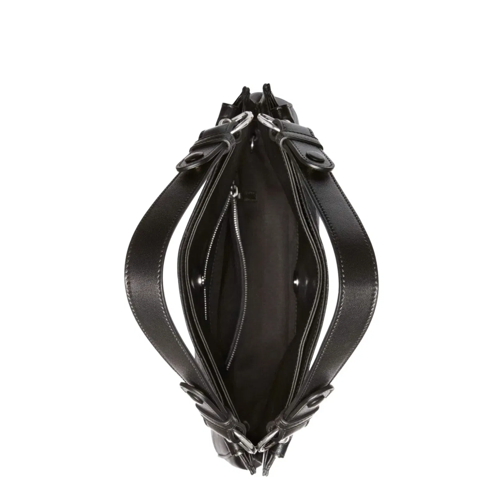 Blondie Medium Leather Shoulder Bag - Black