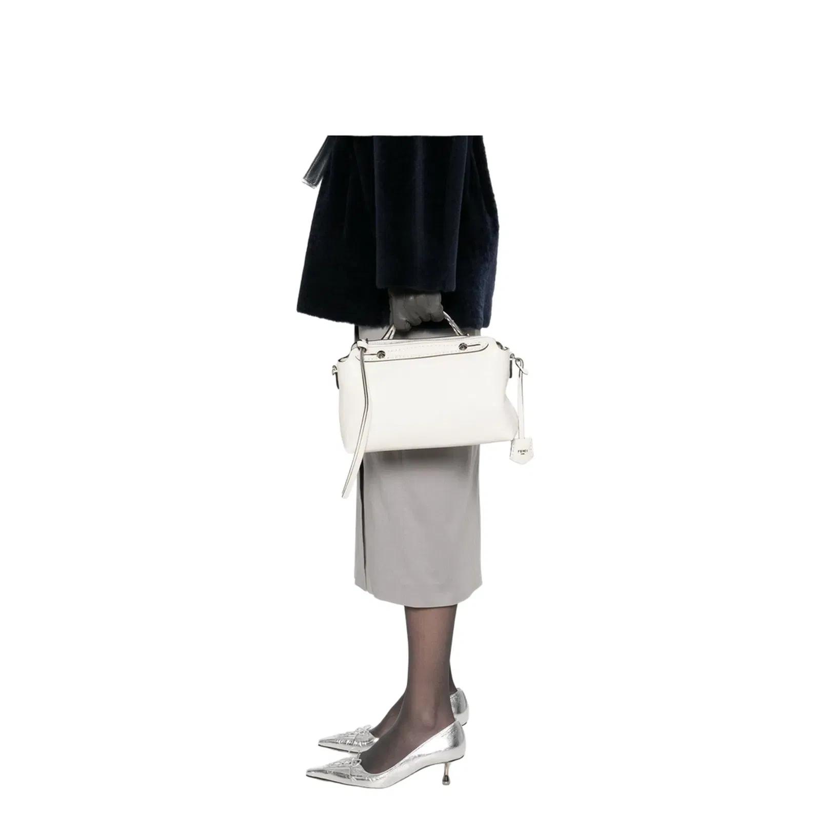 By The Way Medium Leather Shoulder Bags - White