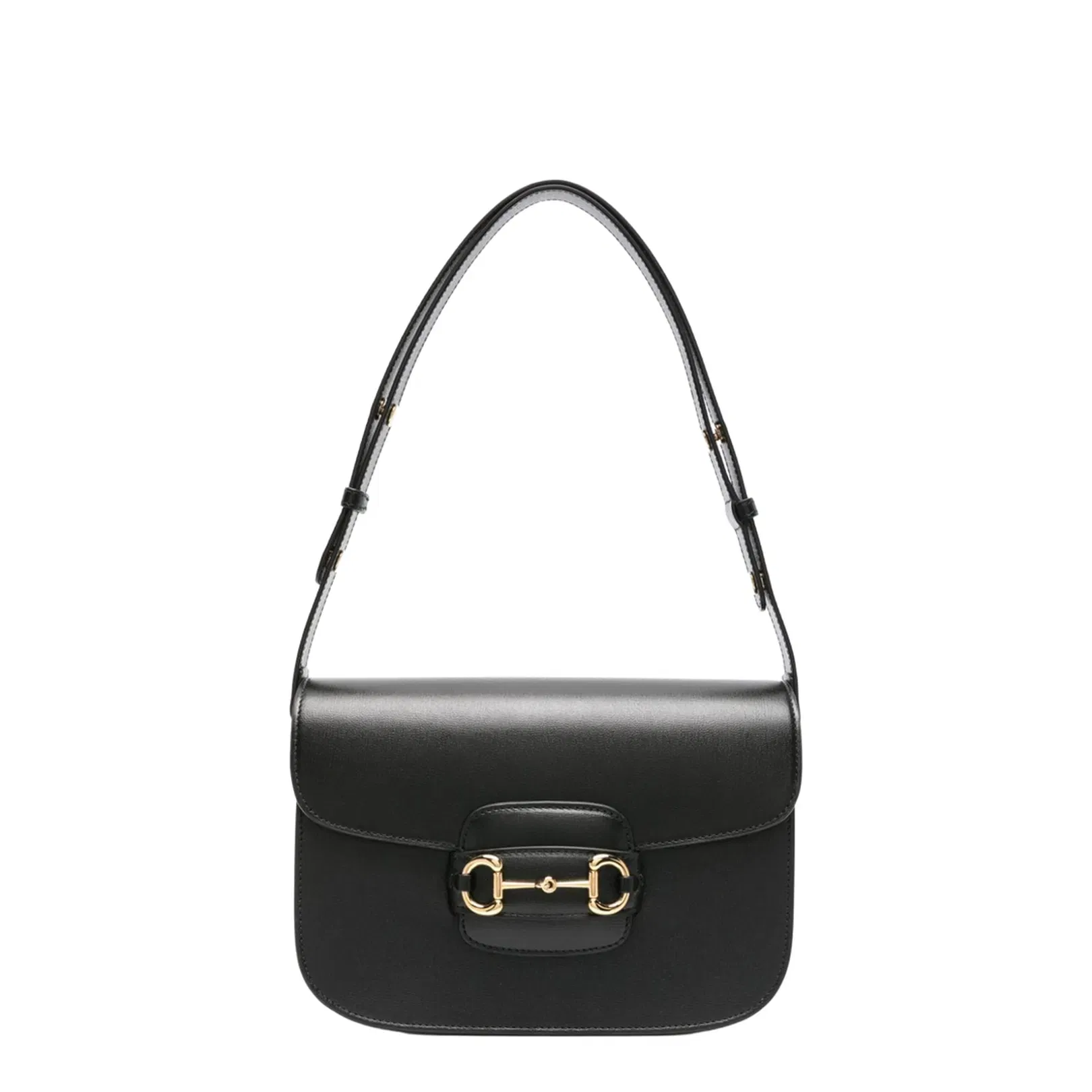 Horsebit 1955 Medium Leather Shoulder Bags - Black