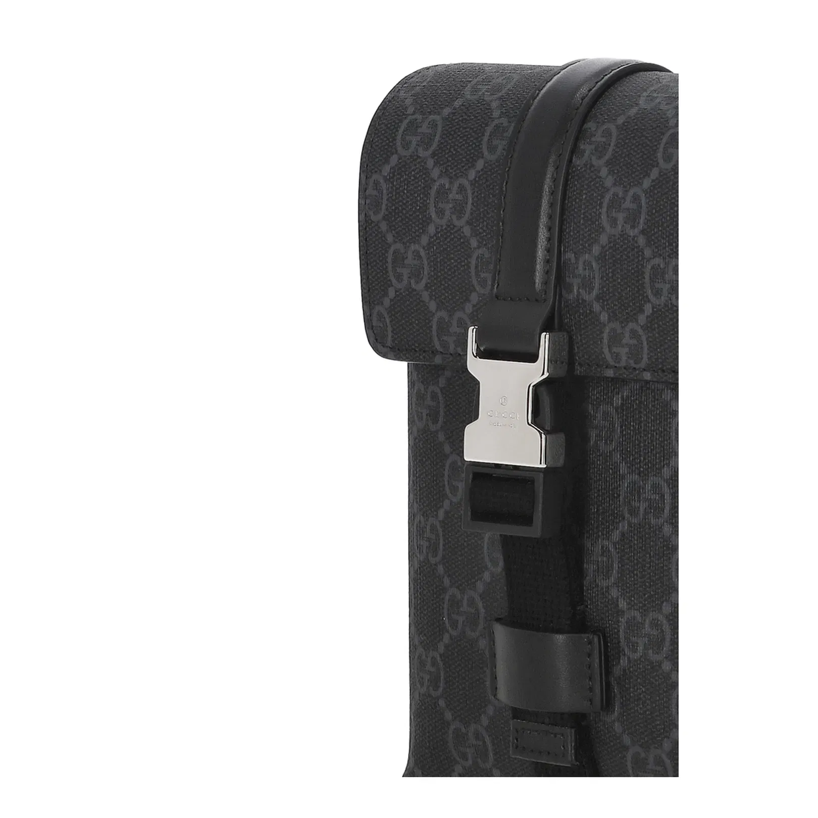 GG Black Mini Canvas Bag - Gray