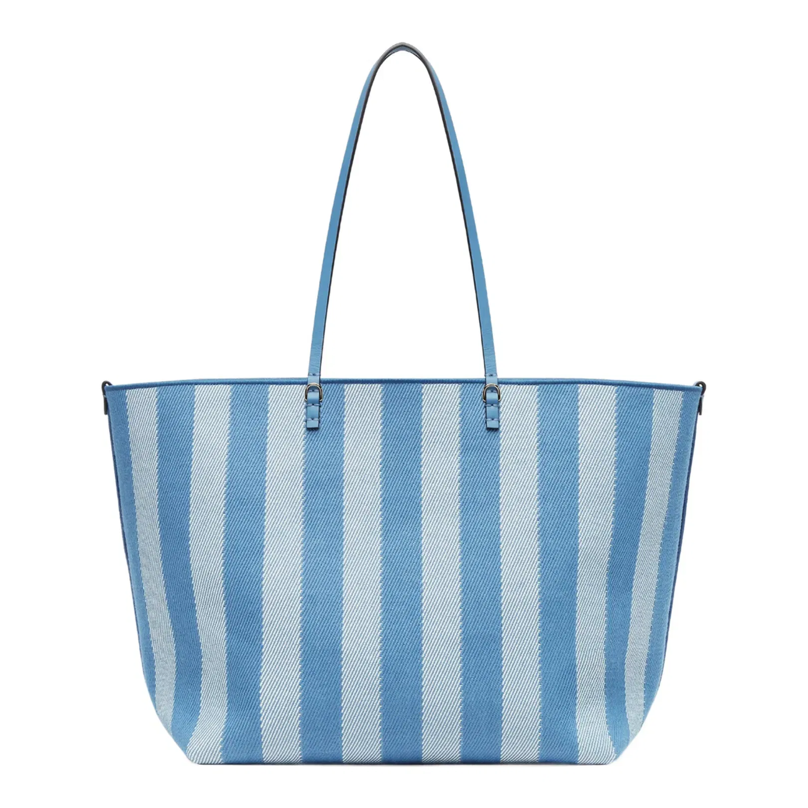 Roll Large Canvas Shopper Bags - Pastel Blue