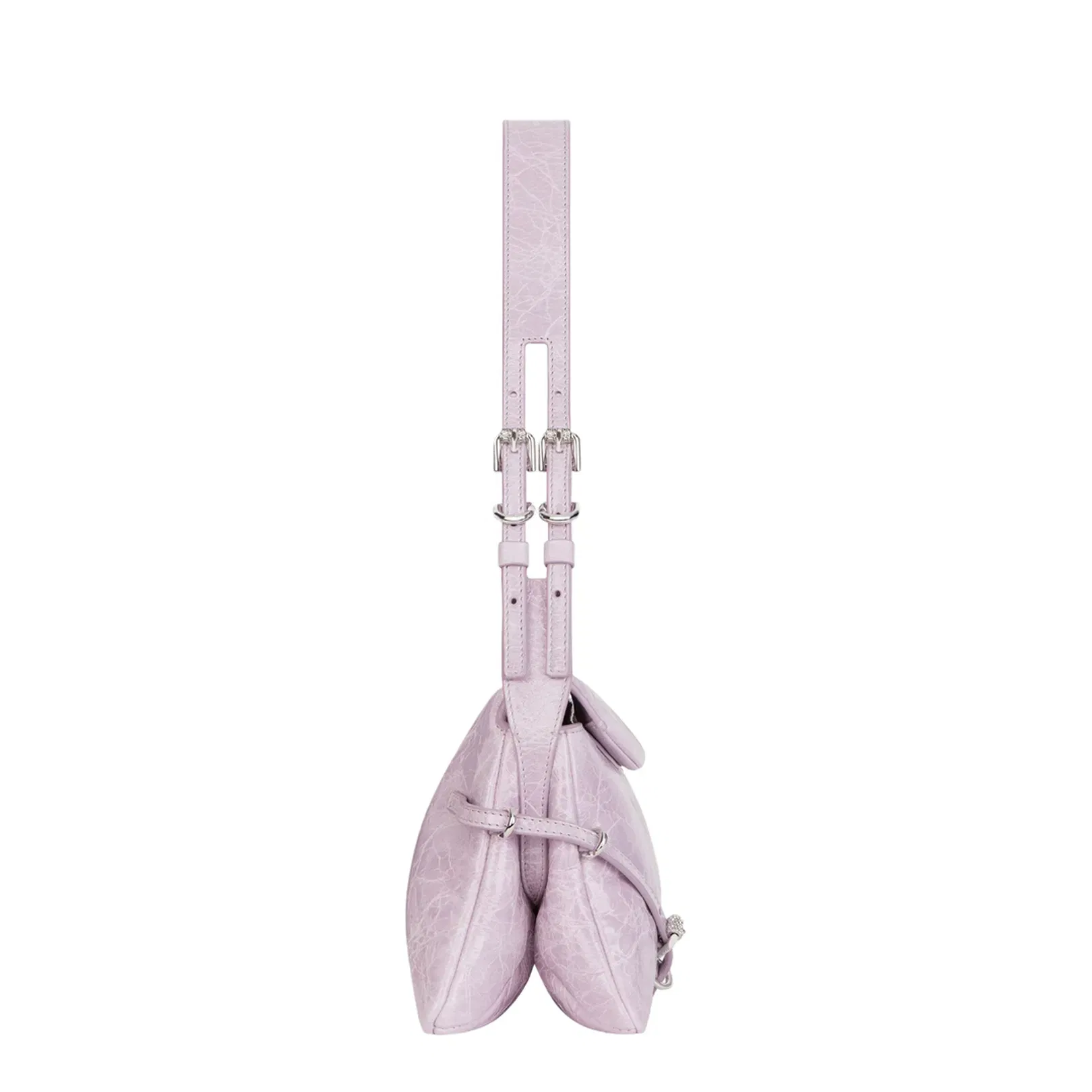 P'tit Voyou Small Bag In Crackled Patent Leather