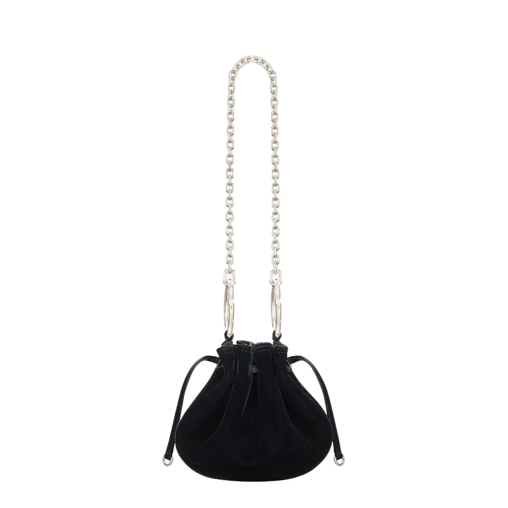 Pumpkin Mini Bag In Velvet With Strass