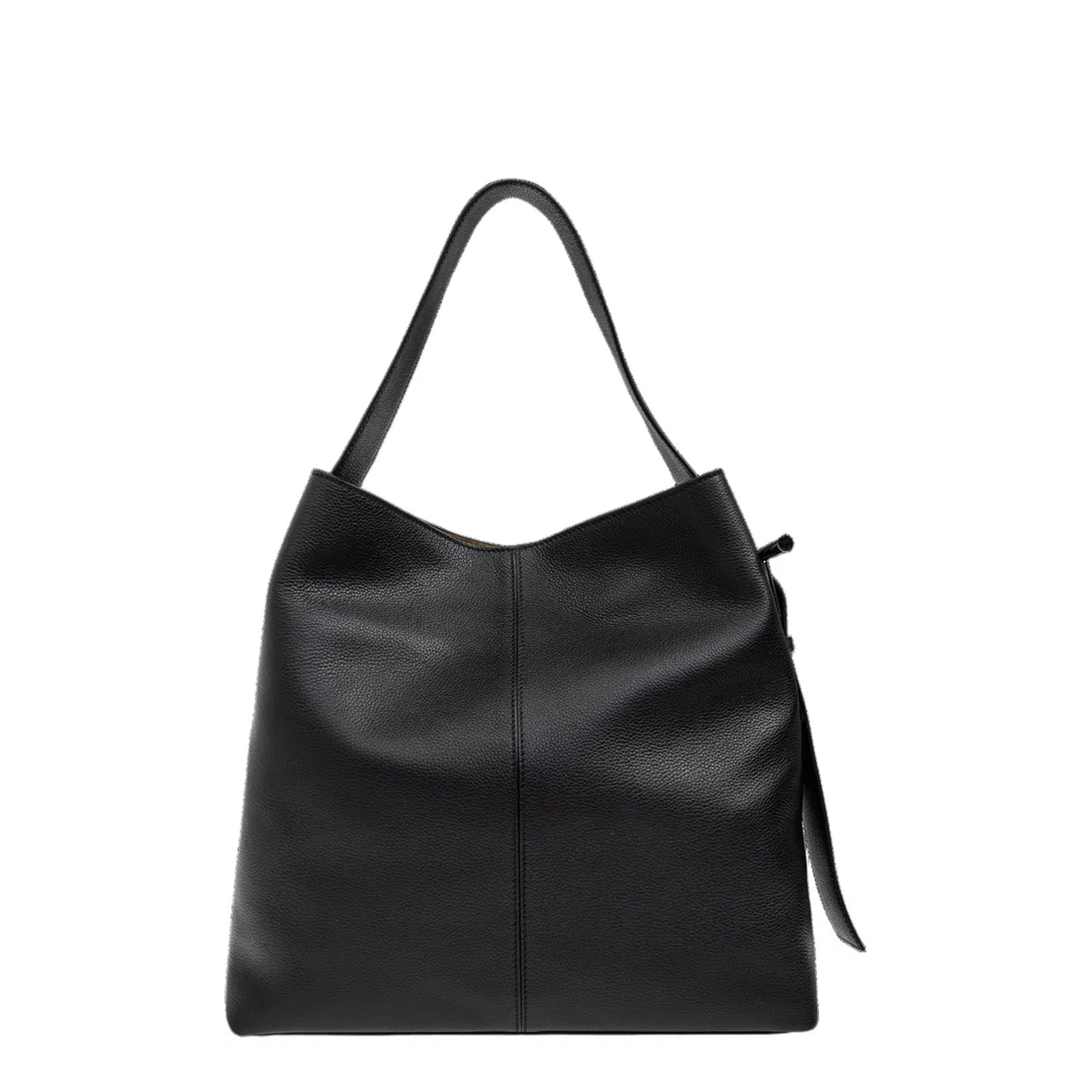 Grainy Leather Sling T-Bar Shoulder Bag
