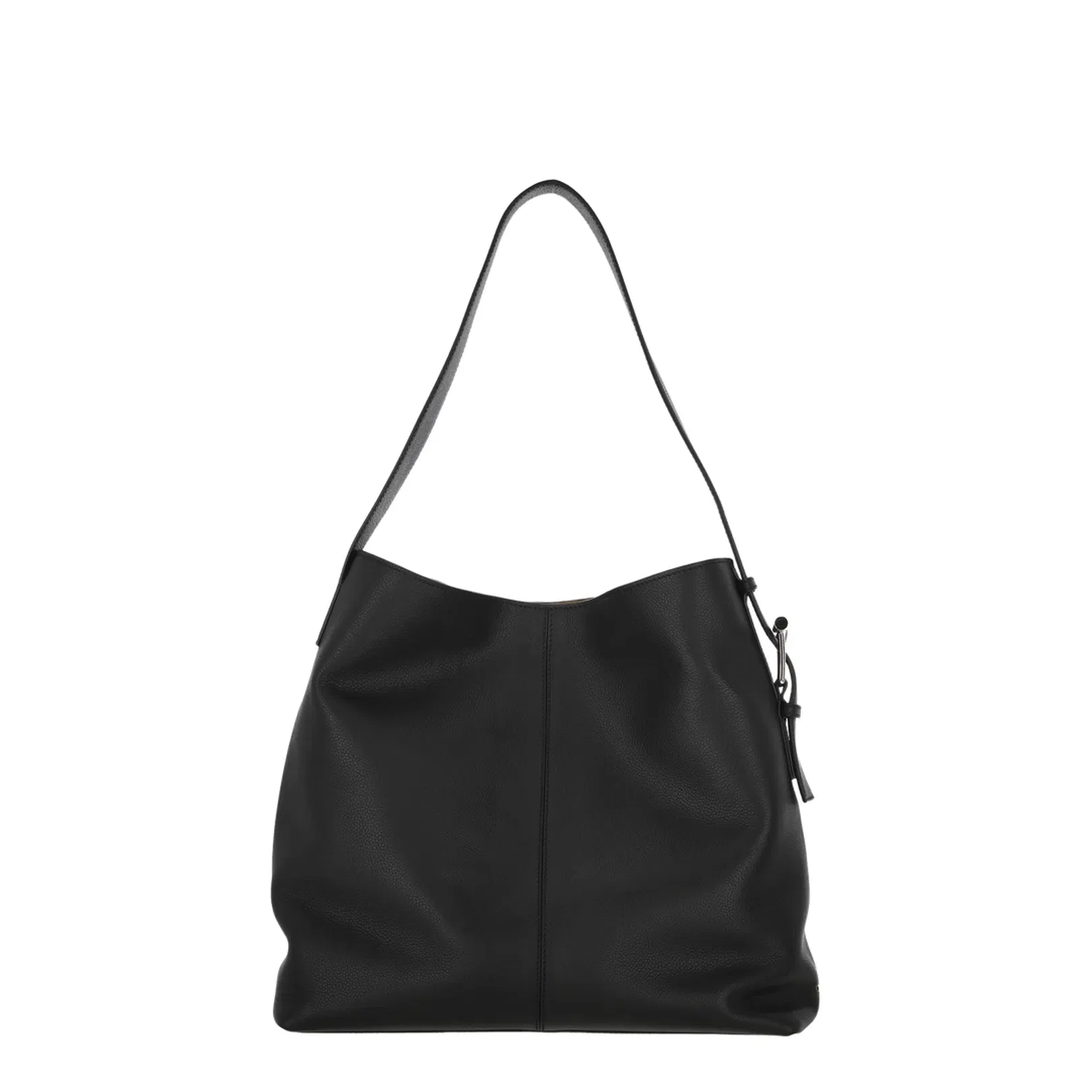Grainy Leather Sling T-Bar Shoulder Bag