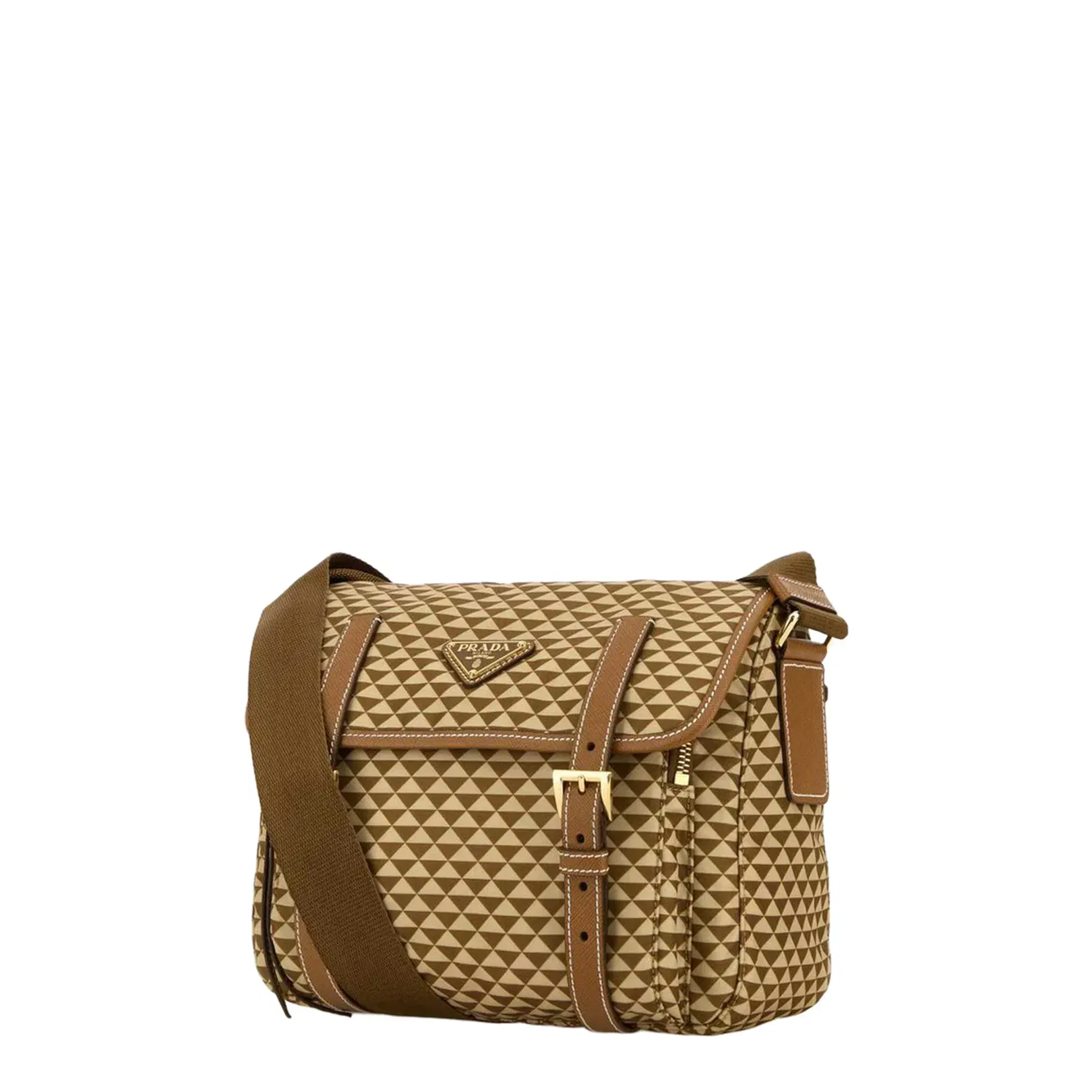 Printed Re-Nylon Crossbody Bag