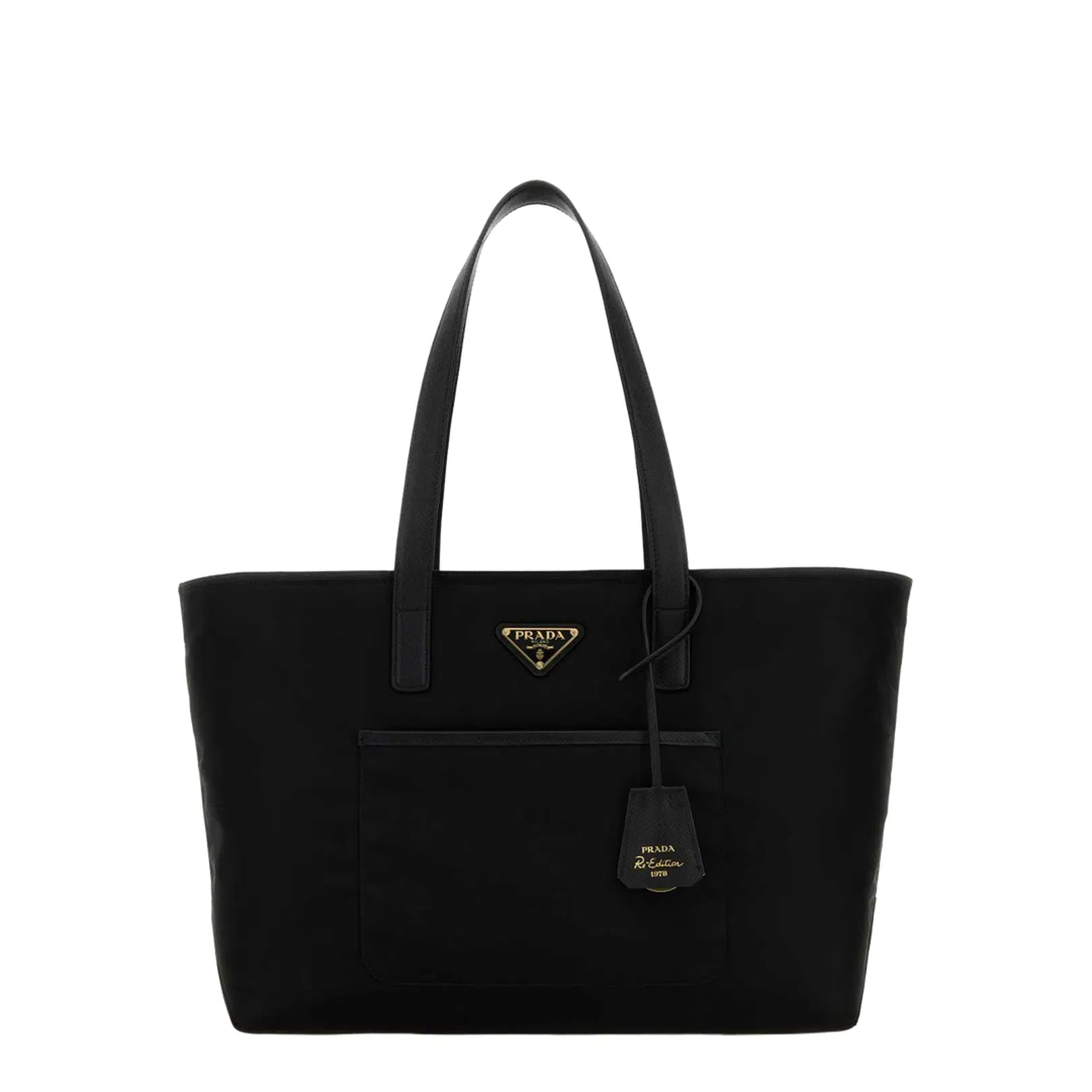 Re-Nylon Black Shopping Bag