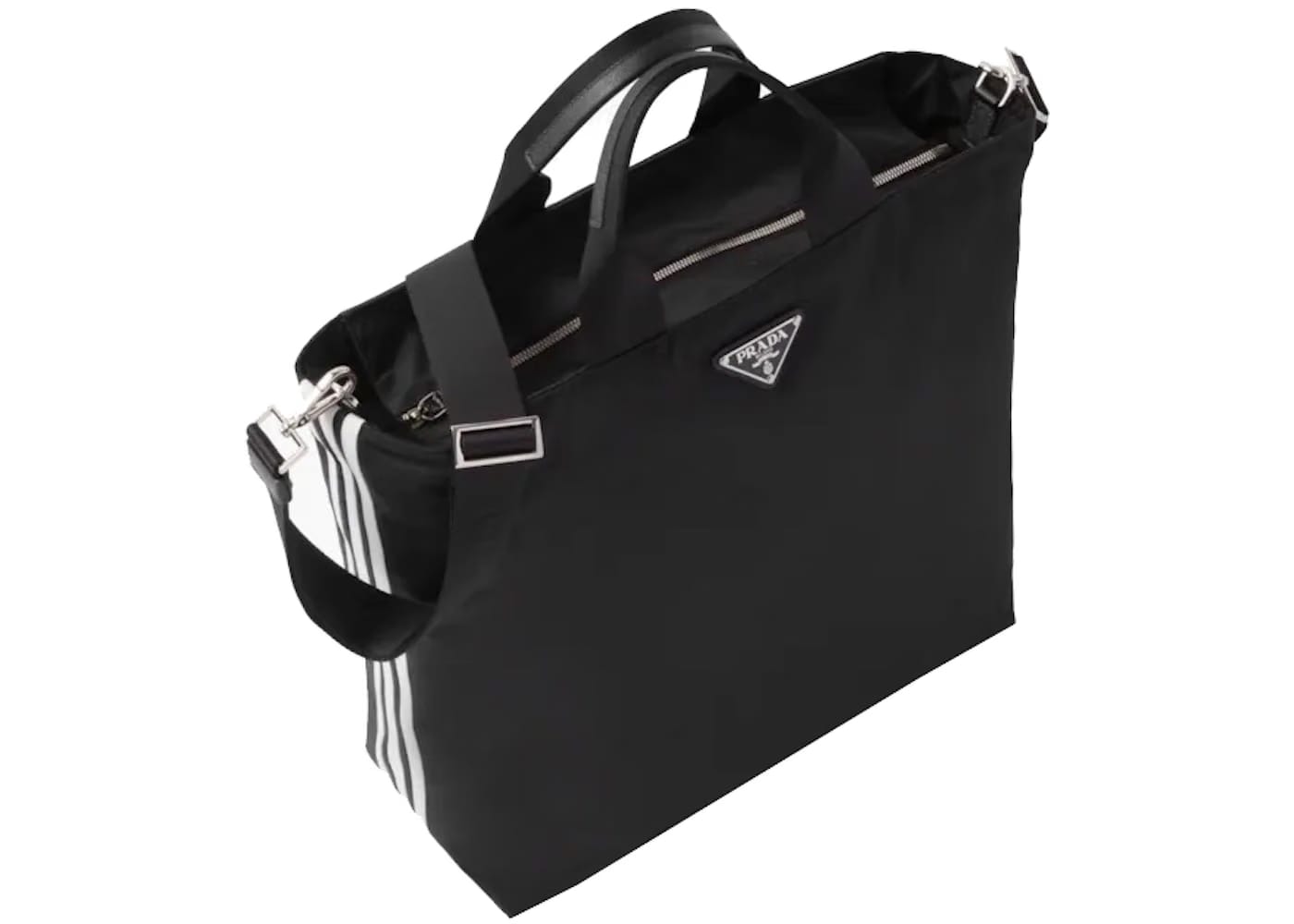 Re-Nylon Black Shopping Bag