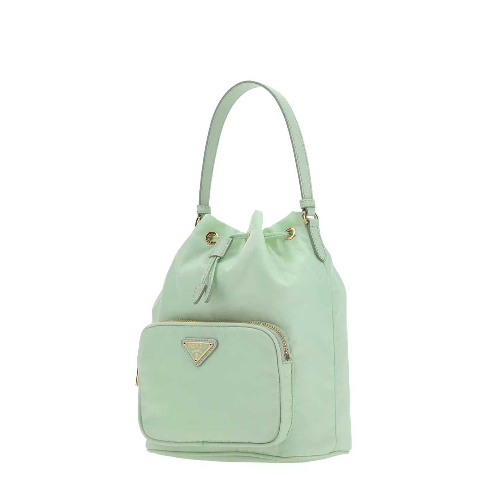 Pastel Green Re-nylon Bucket Bag