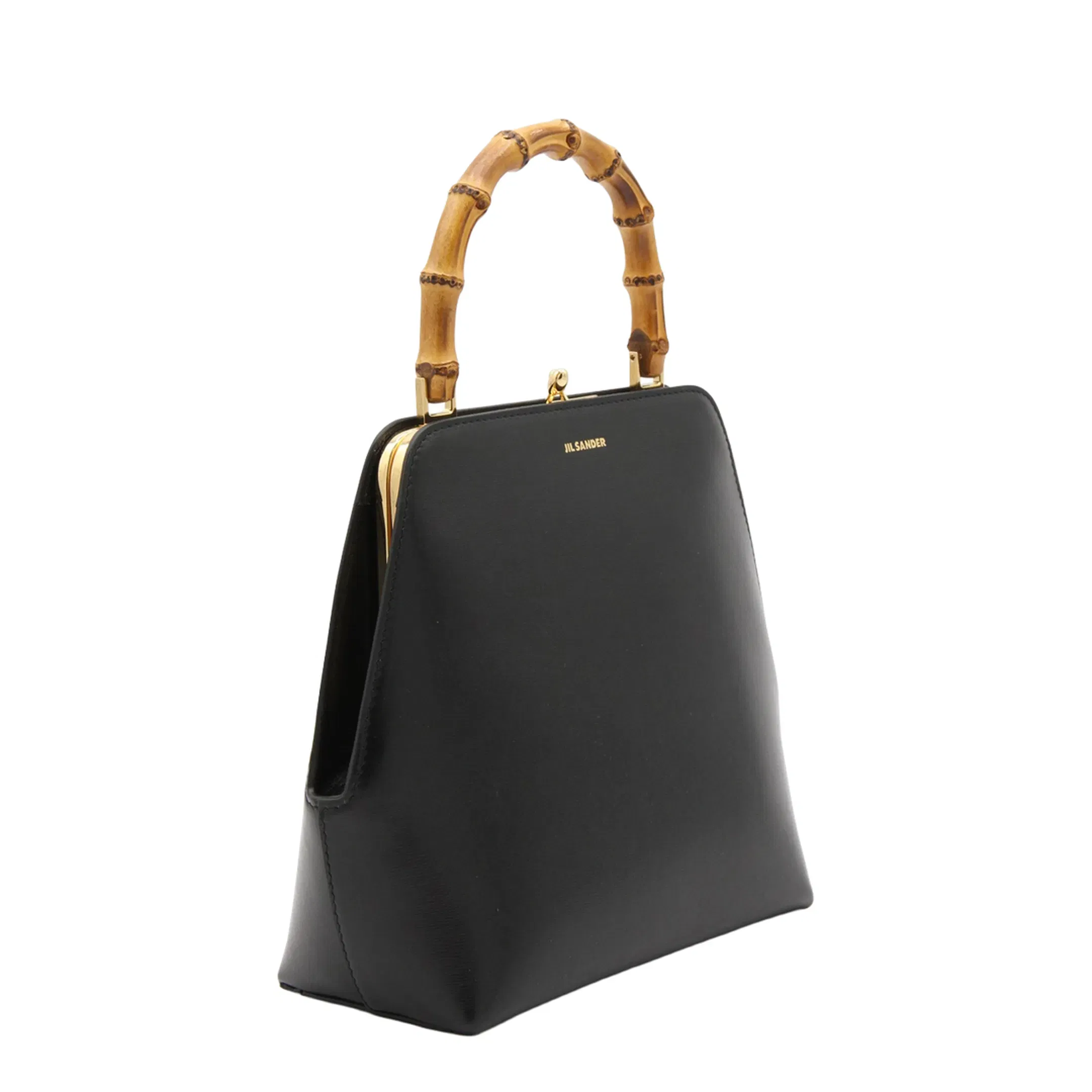 Black Leather Goji Handbag