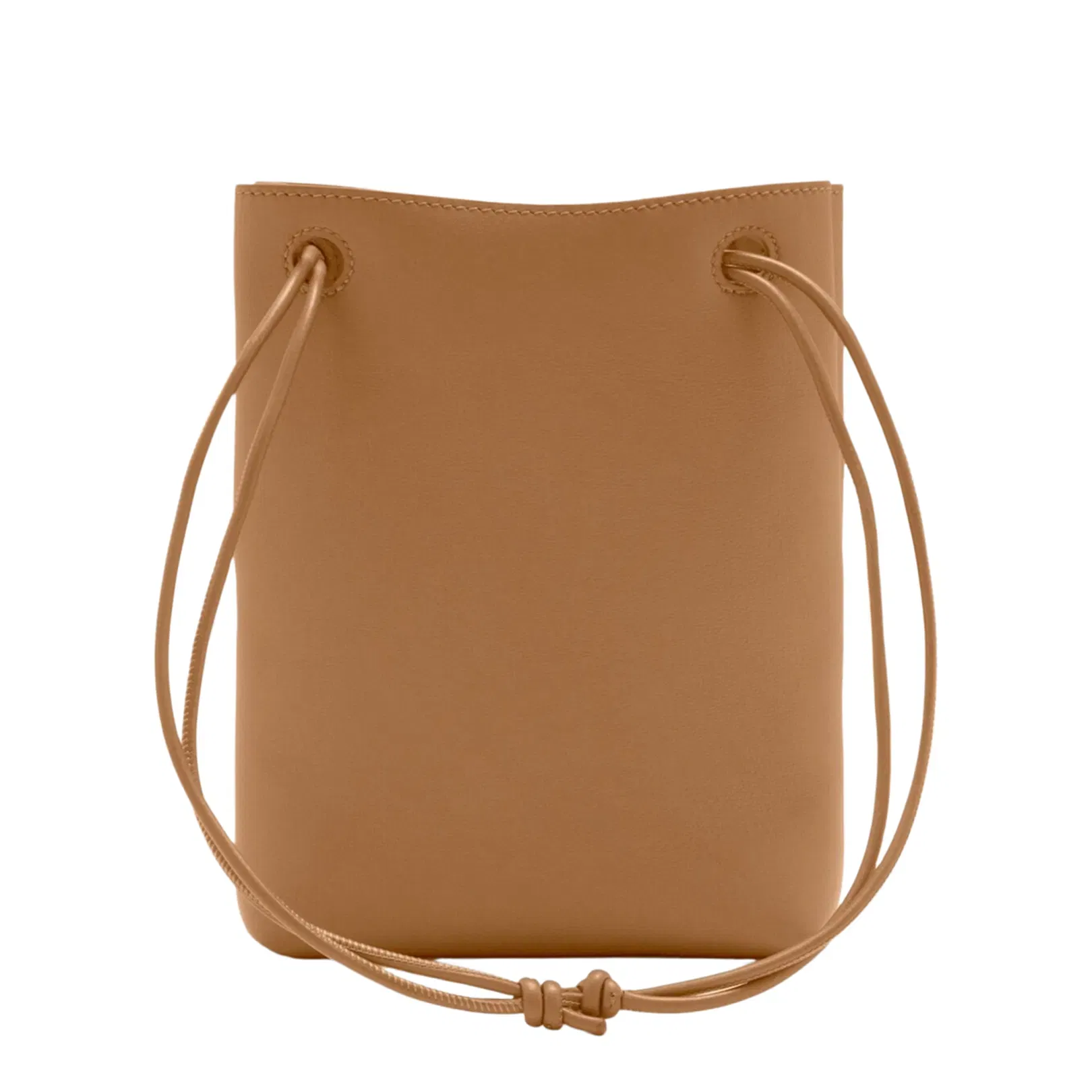 Pebble Calfskin Pouch - Oak Brown