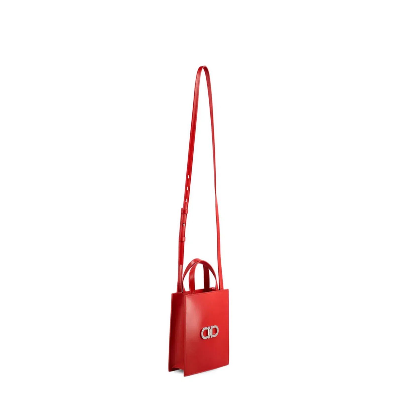 Gancini Mini Calfskin Tote Bag - Red